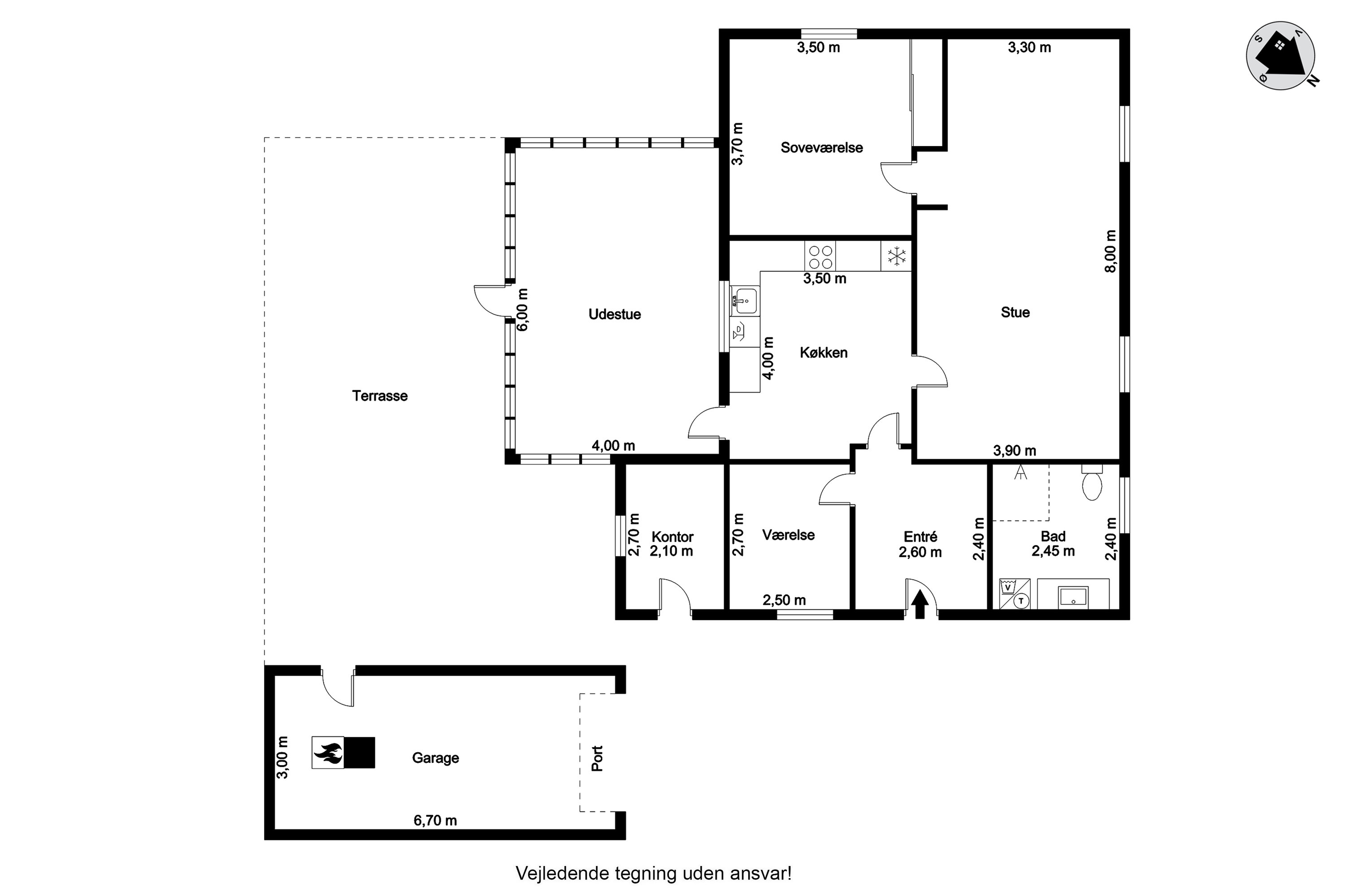 Plantegninger billede af Borrisvej 9, Gaasdalhede, 6920 Videbæk