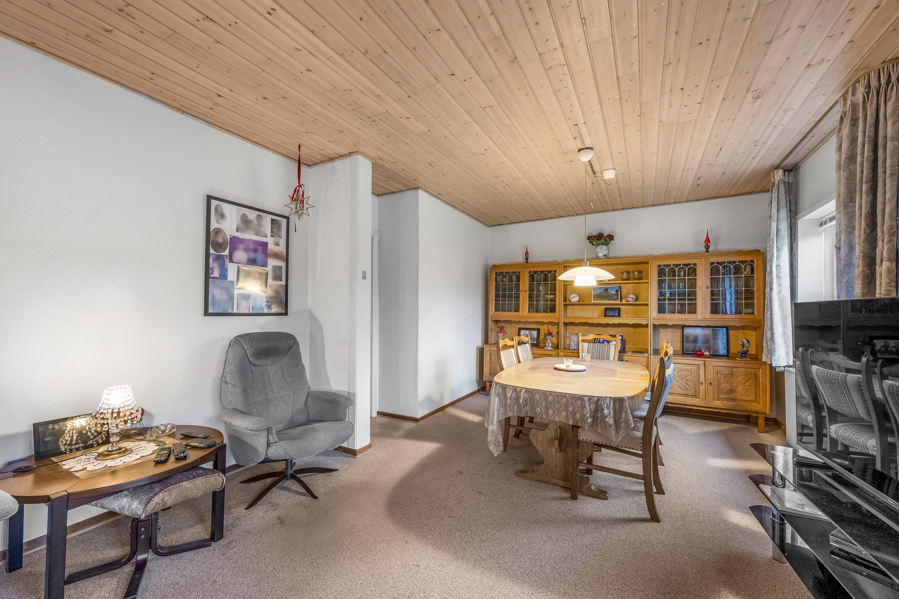 Fremhævet stue billede i fuldskærmstilstand. Billede af Borrisvej 9, Gaasdalhede, 6920 Videbæk