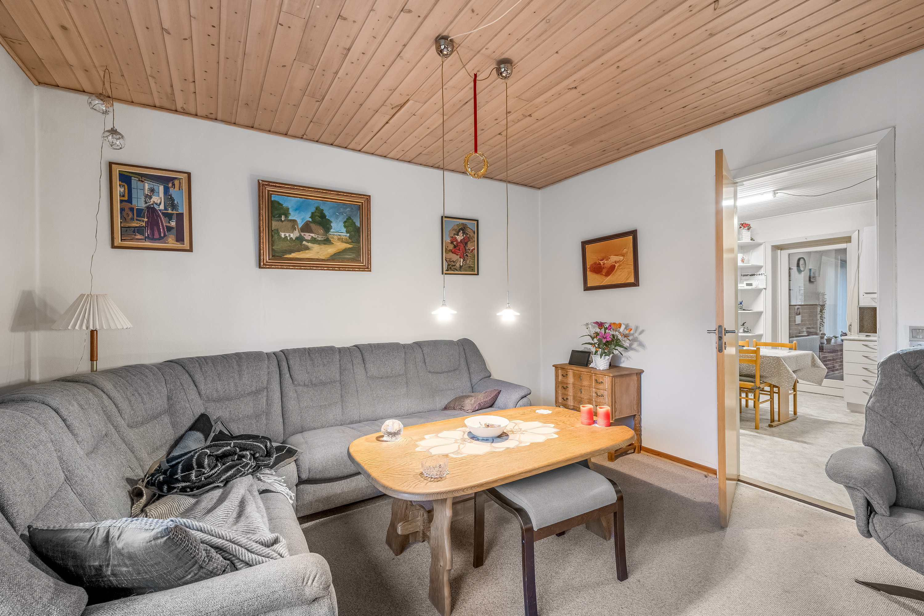 Fremhævet stue billede i fuldskærmstilstand. Billede af Borrisvej 9, Gaasdalhede, 6920 Videbæk