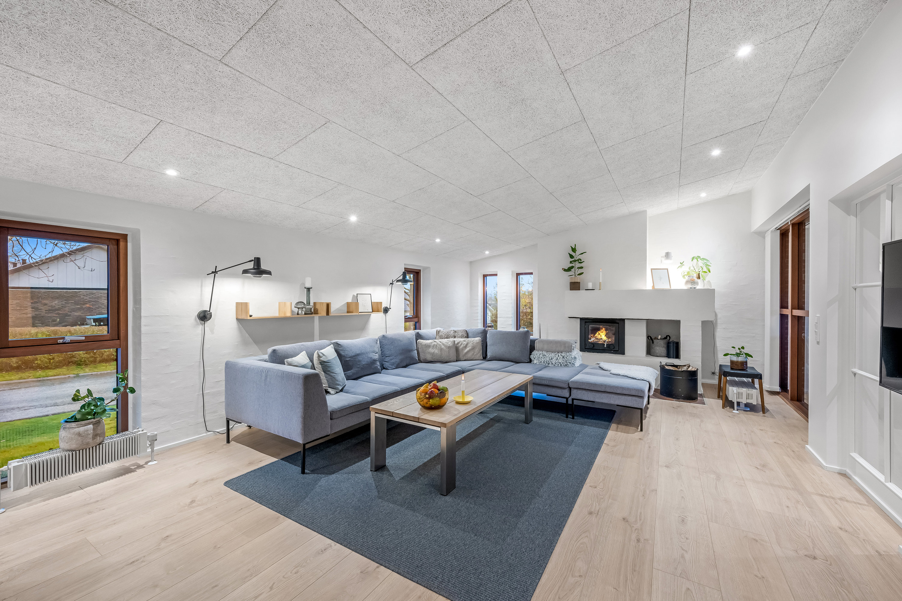 Fremhævet stue billede i fuldskærmstilstand. Billede af Rosenalle 56, 6920 Videbæk