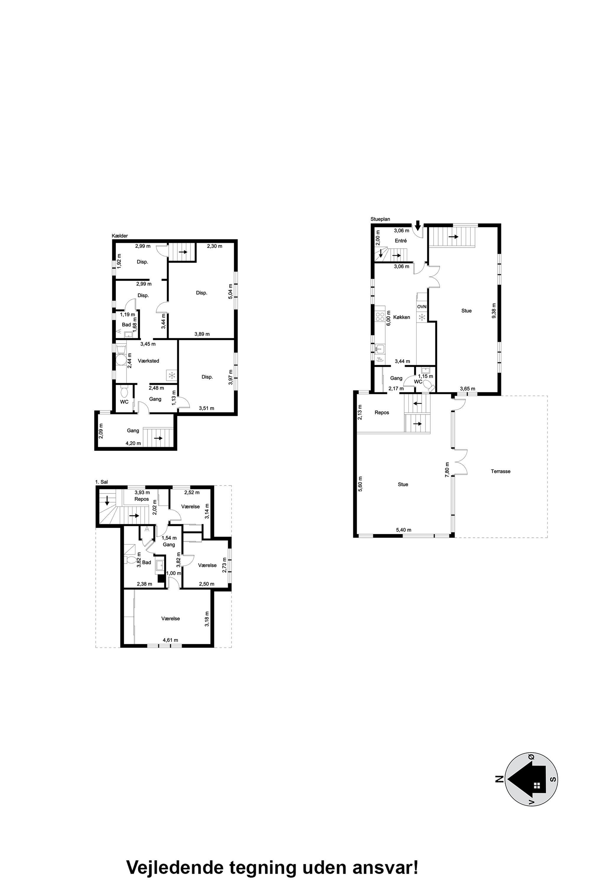 Plantegninger billede af Brøndumvej 33, 9690 Fjerritslev
