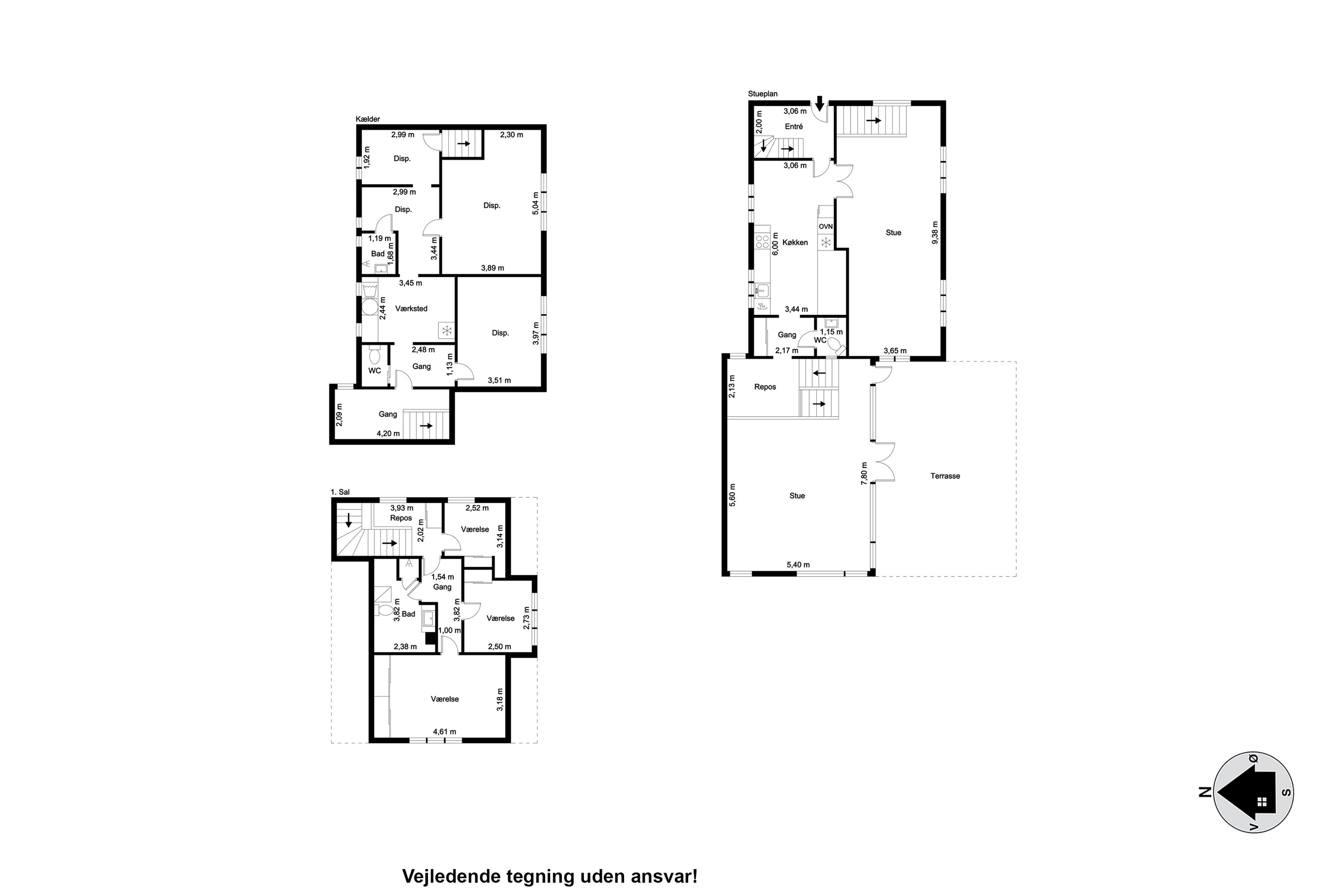 Plantegninger billede af Brøndumvej 33, 9690 Fjerritslev