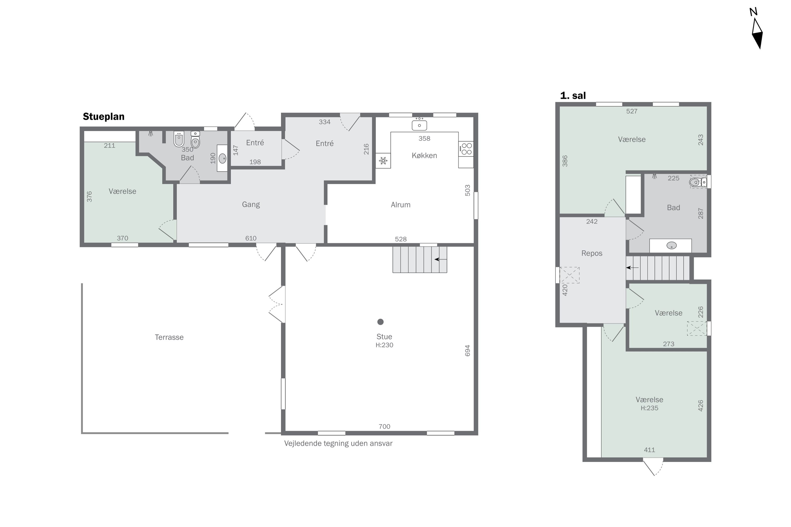 Plantegninger billede af Oddevej 84, Klim Odde, 9690 Fjerritslev