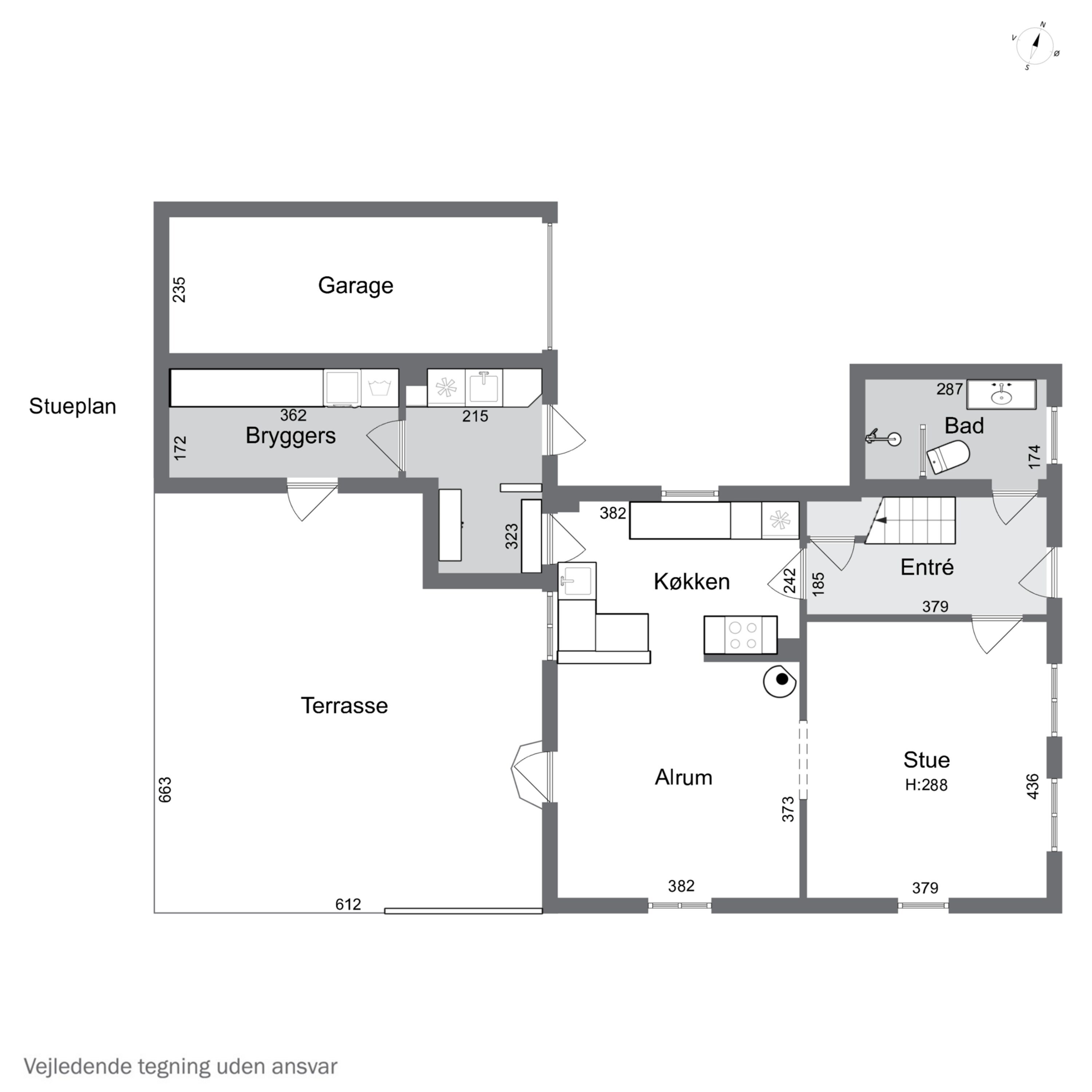 Plantegninger billede af Ternevej 1, 4300 Holbæk
