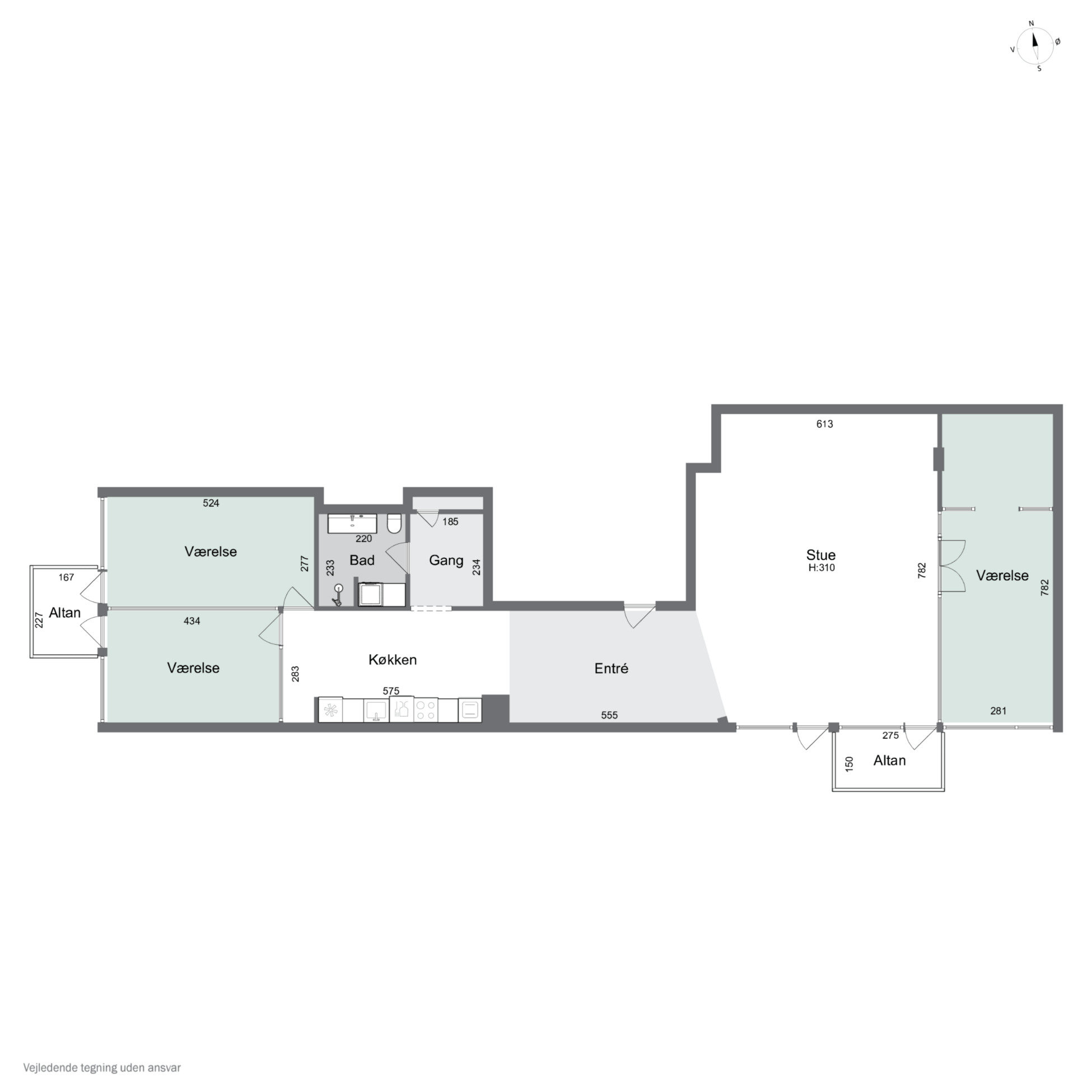 Plantegninger billede af Islands Brygge 79C, 3. th., 2300 København S