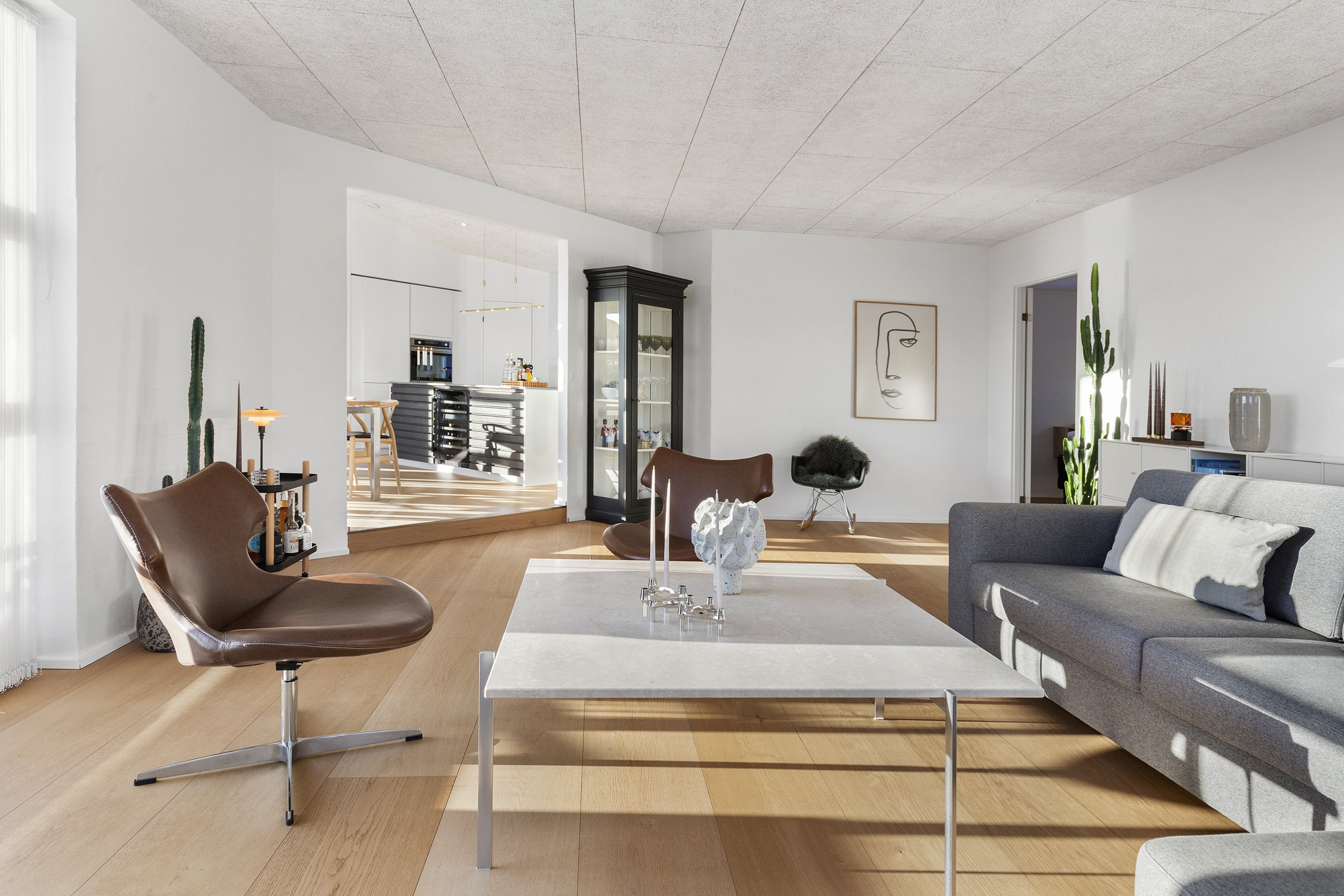 Fremhævet stue billede i fuldskærmstilstand. Billede af Dalhøjen 72, 9690 Fjerritslev