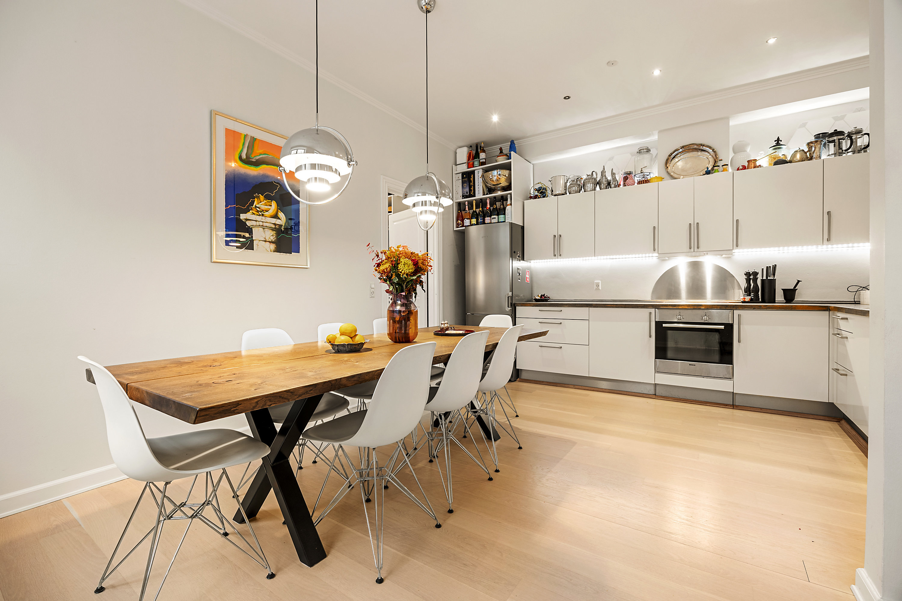 Fremhævet køkken alrum billede i fuldskærmstilstand. Billede af Silkegade 17, 2. th., 1113 København K