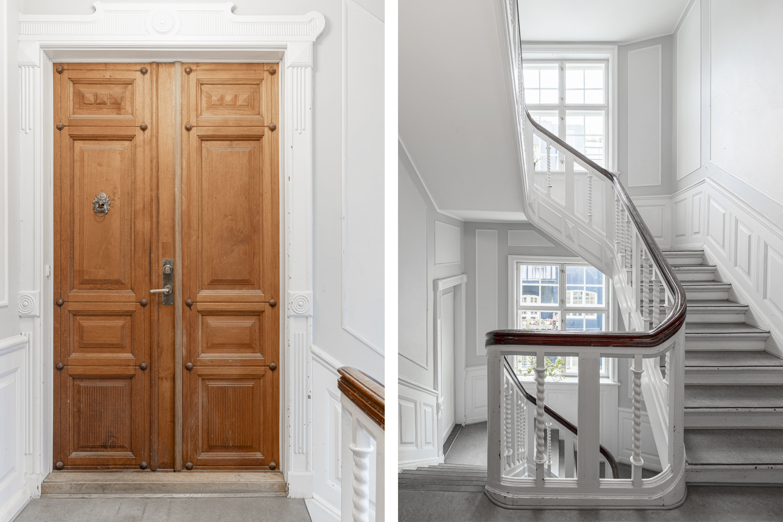 Fremhævet opgang billede i fuldskærmstilstand. Billede af Silkegade 17, 2. th., 1113 København K