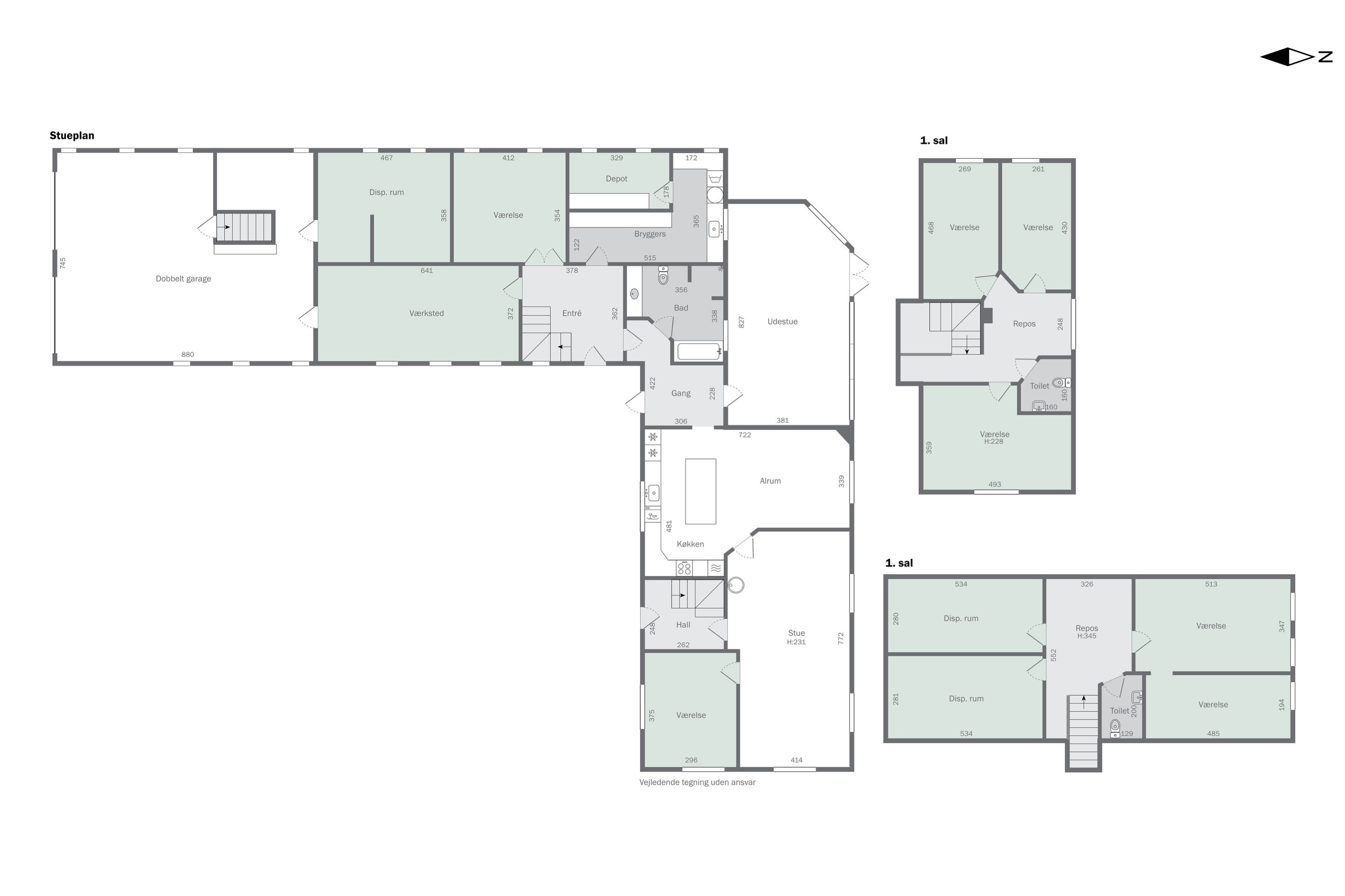 Plantegninger billede af Vestergaardsvej 9, 9690 Fjerritslev