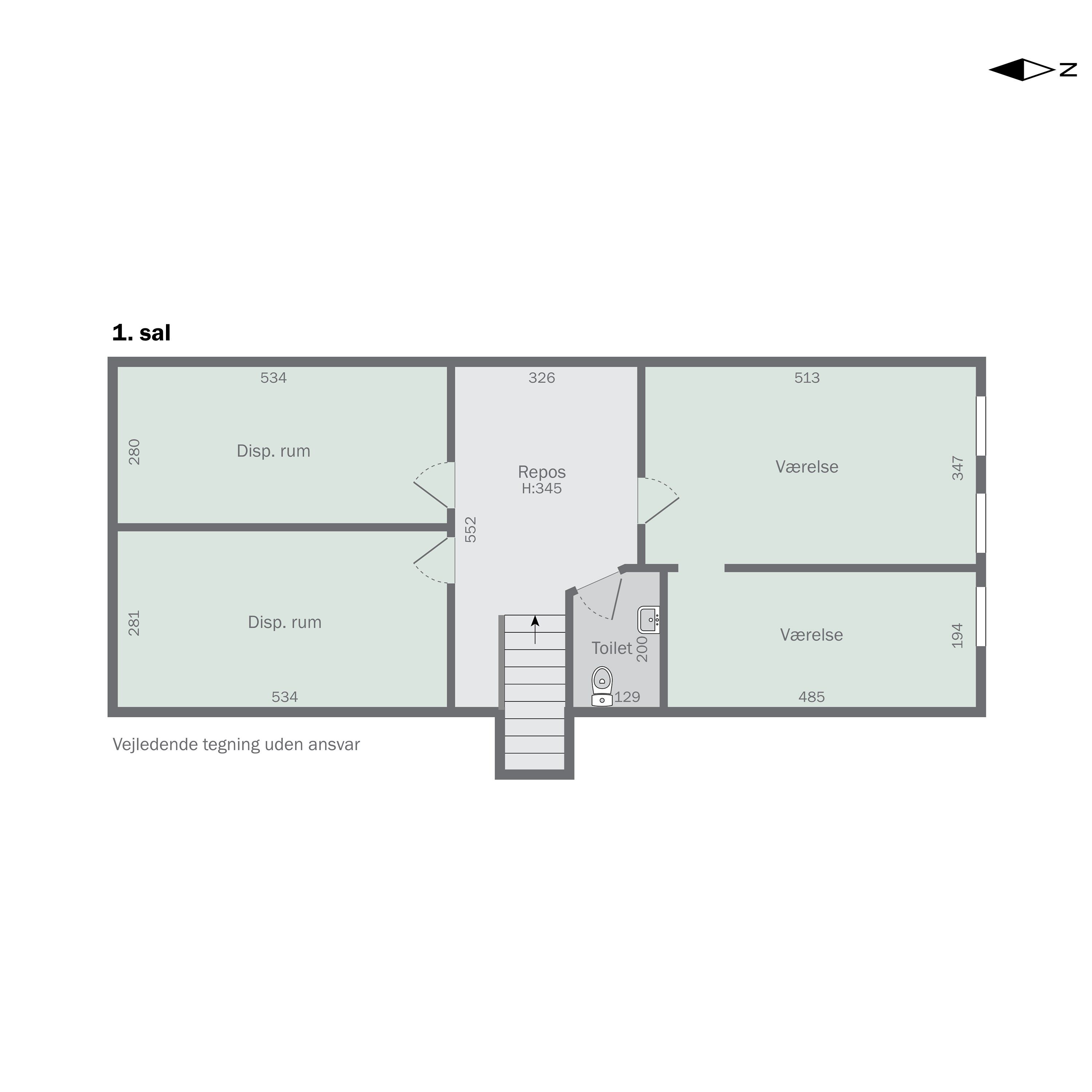 Plantegninger billede af Vestergaardsvej 9, 9690 Fjerritslev