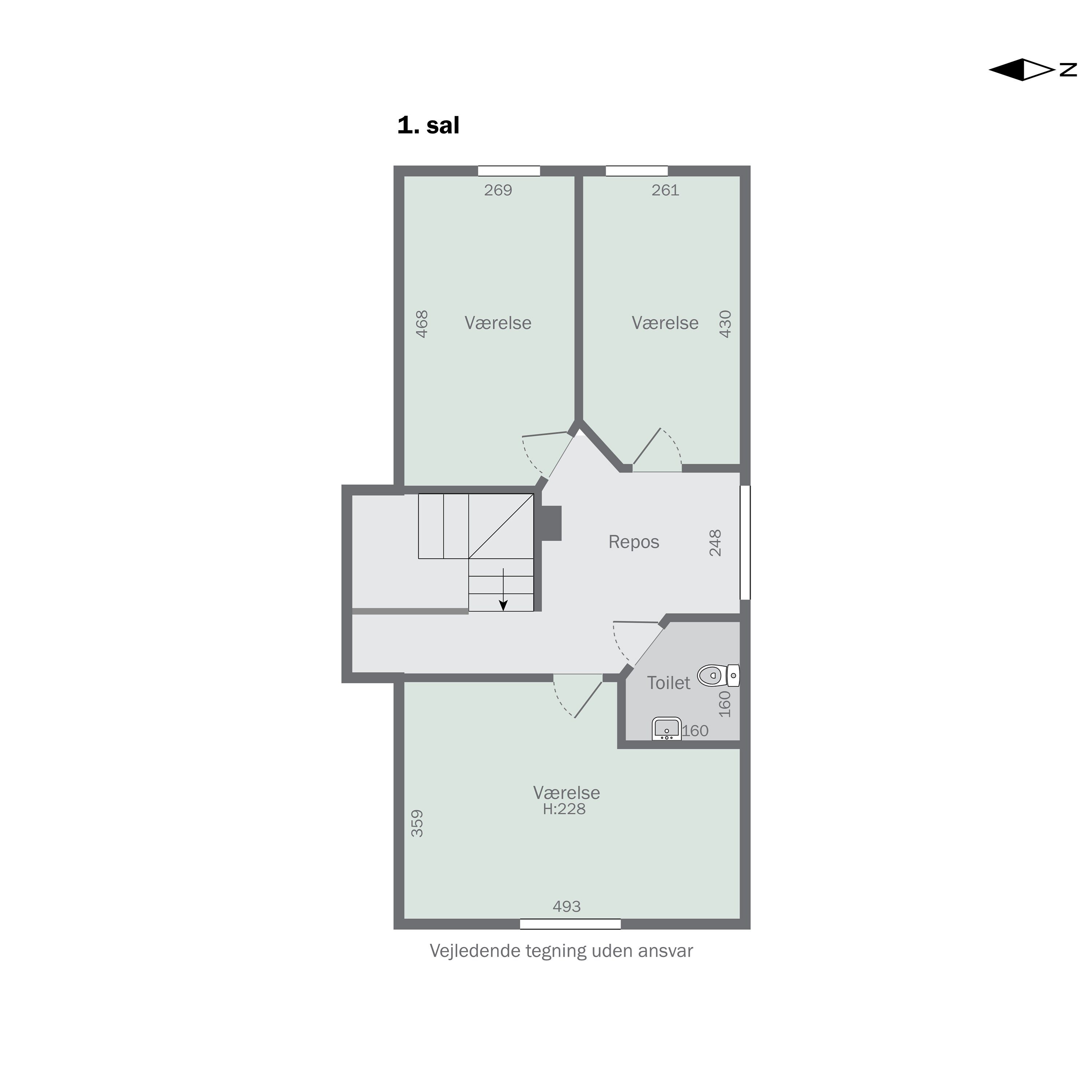 Plantegninger billede af Vestergaardsvej 9, 9690 Fjerritslev