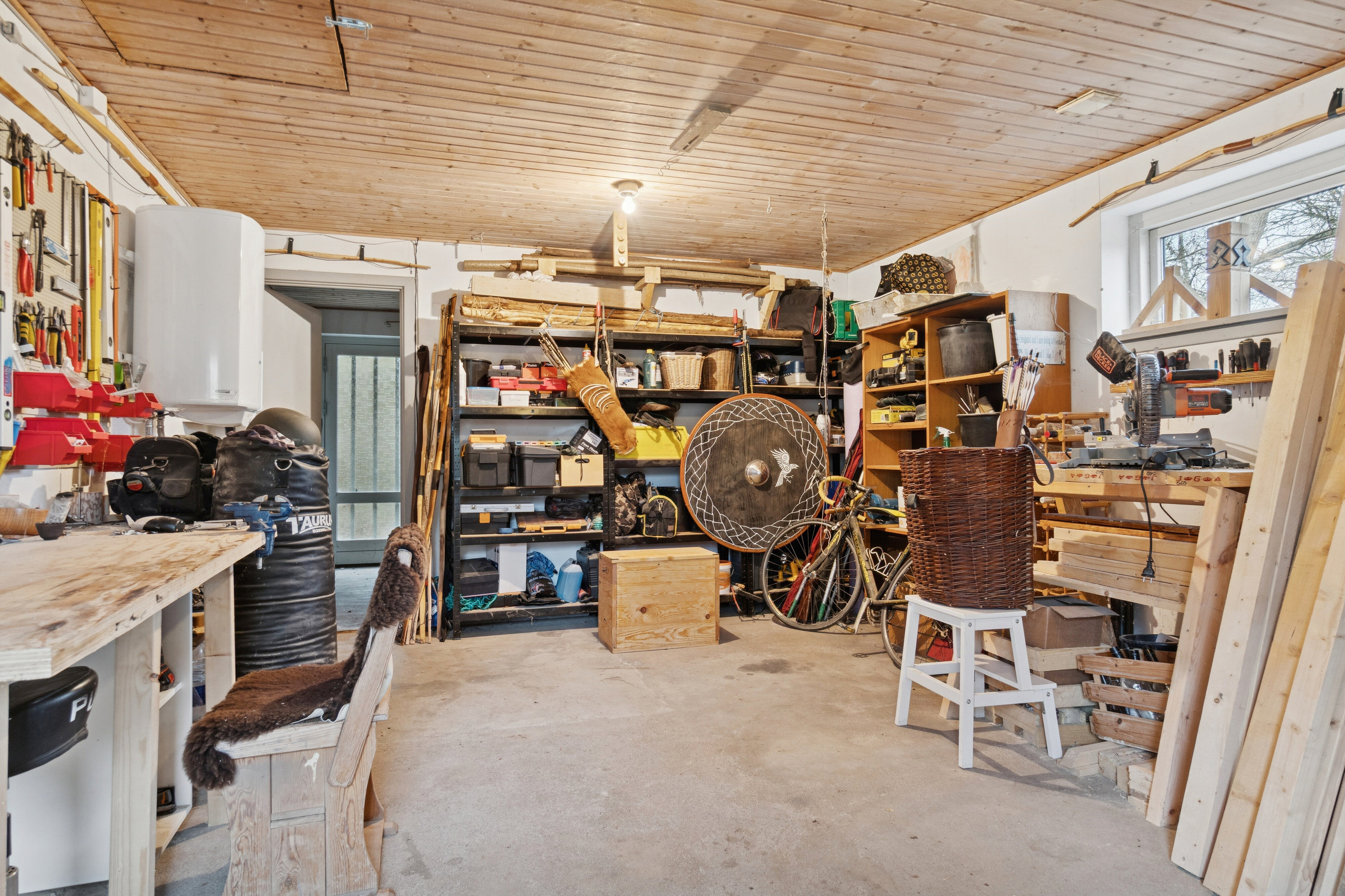 Fremhævet garage billede i fuldskærmstilstand. Billede af Olufsvej 4, Hyllinge, 4700 Næstved