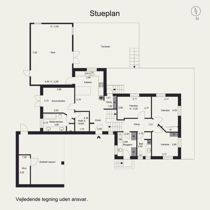 Plantegninger billede af Hovmarksvej 75, 8700 Horsens