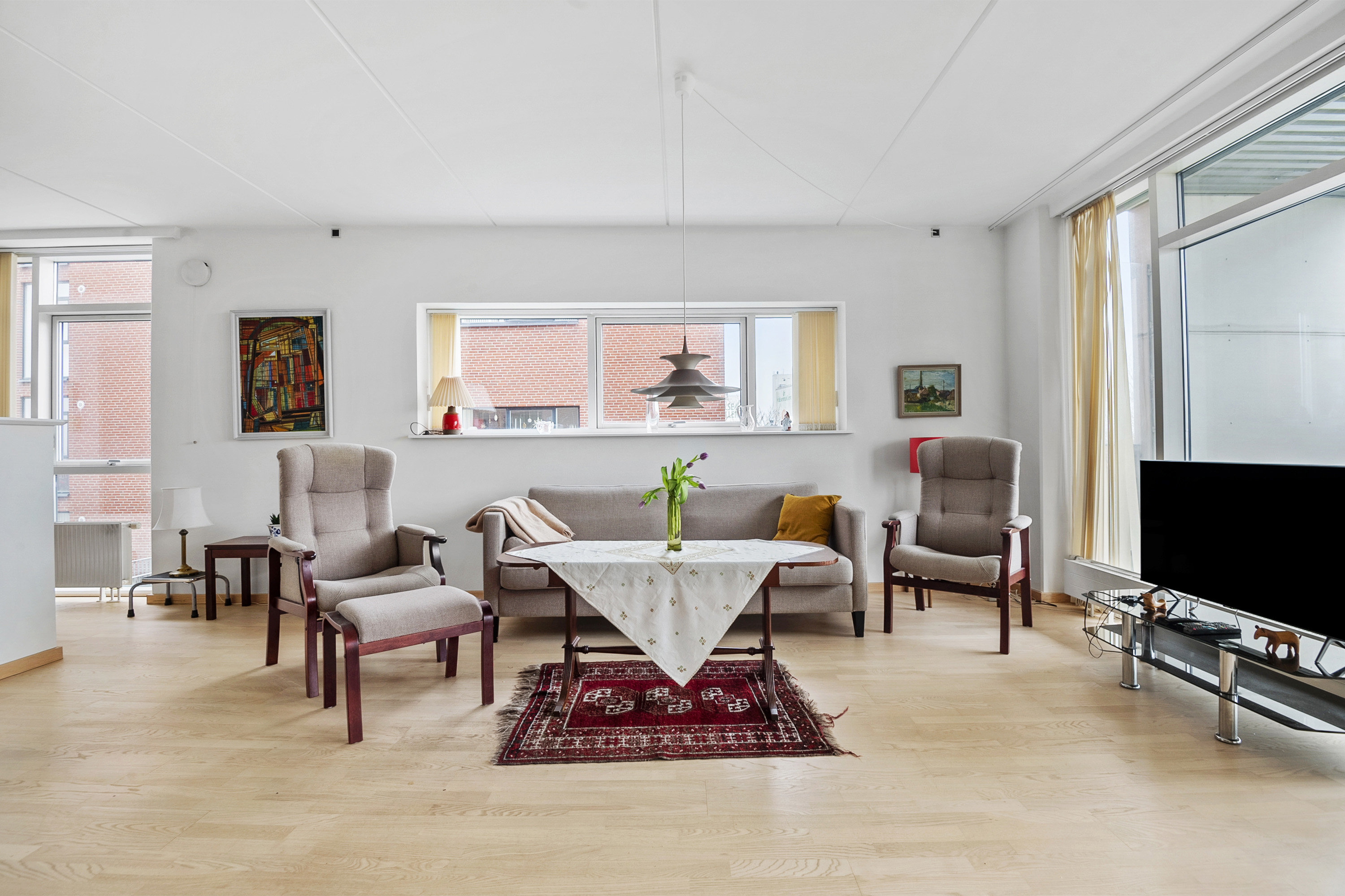 Fremhævet stue billede i fuldskærmstilstand. Billede af Strandbygade 8, 2. 14., 6700 Esbjerg