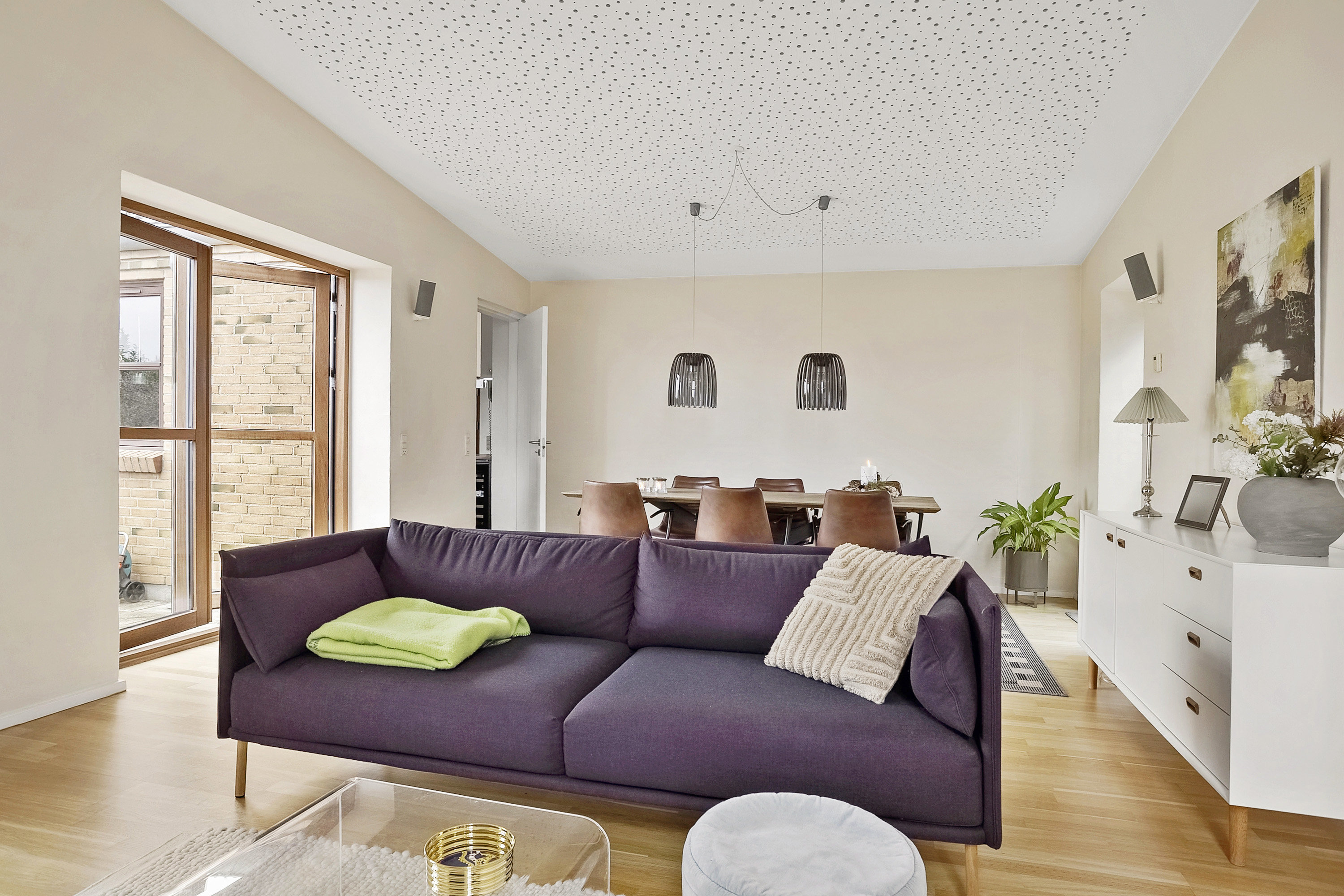 Fremhævet stue billede i fuldskærmstilstand. Billede af Hovmarksvej 75, 8700 Horsens