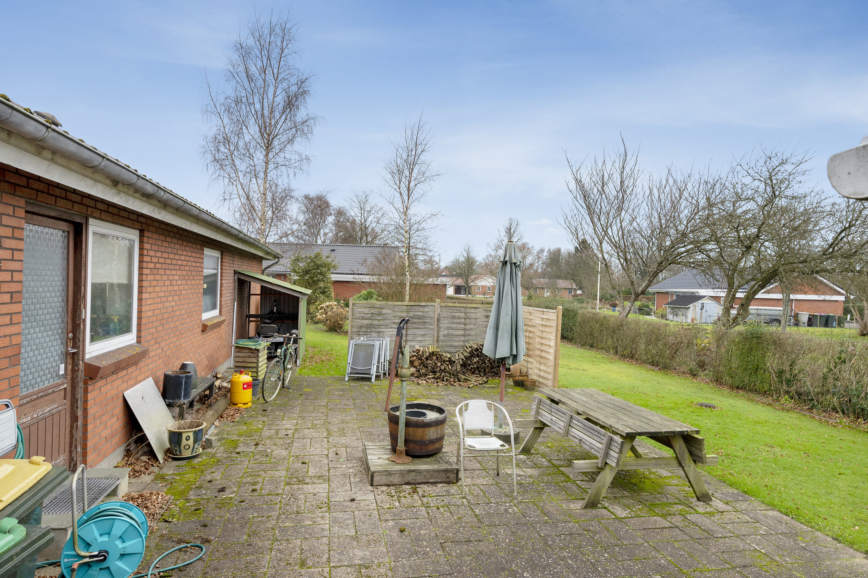 Fremhævet terrasse billede i fuldskærmstilstand. Billede af Kærvej 38, Jejsing, 6270 Tønder