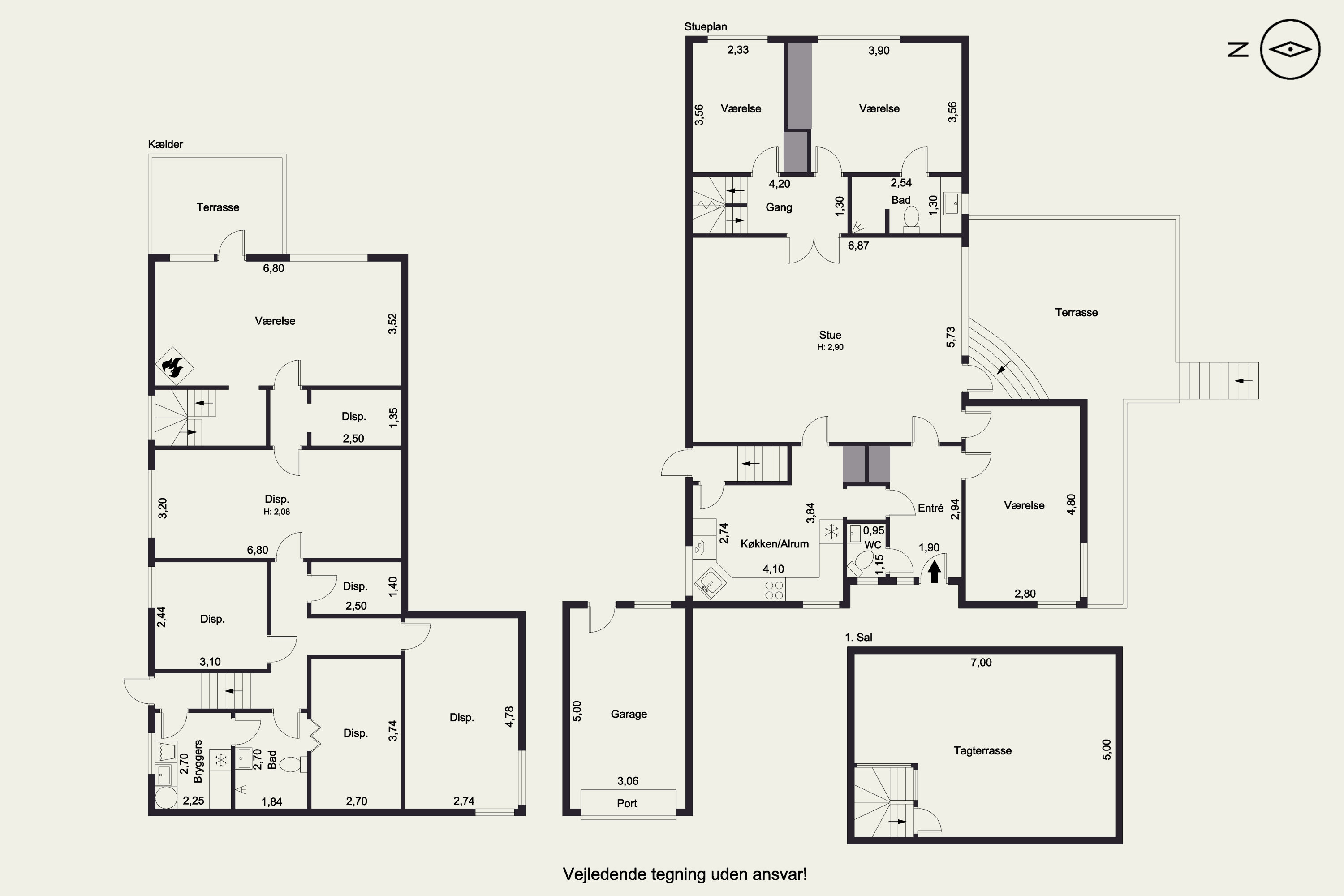 Plantegninger billede af Jernbanevej 51, Tarup, 5210 Odense NV