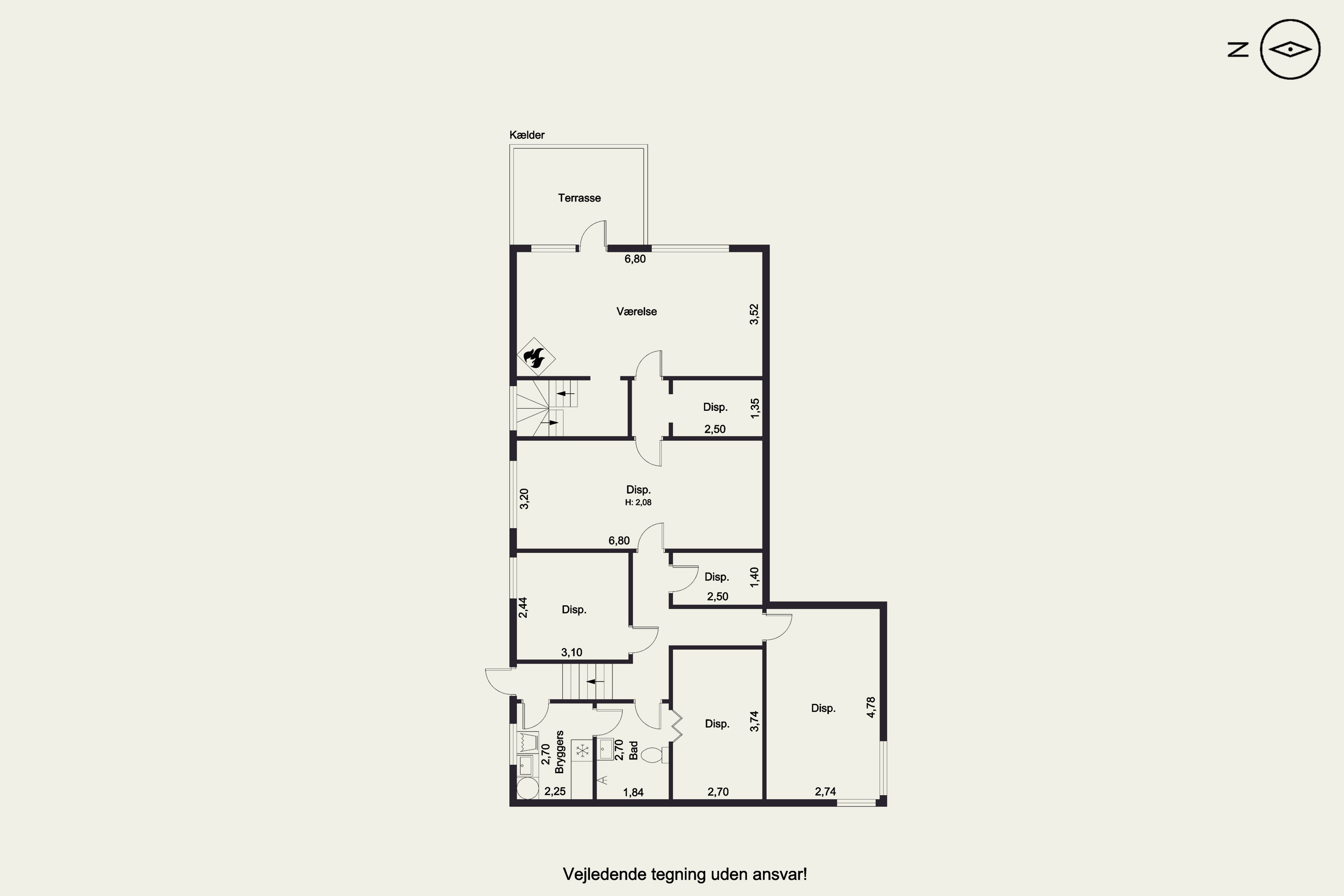 Plantegninger billede af Jernbanevej 51, Tarup, 5210 Odense NV