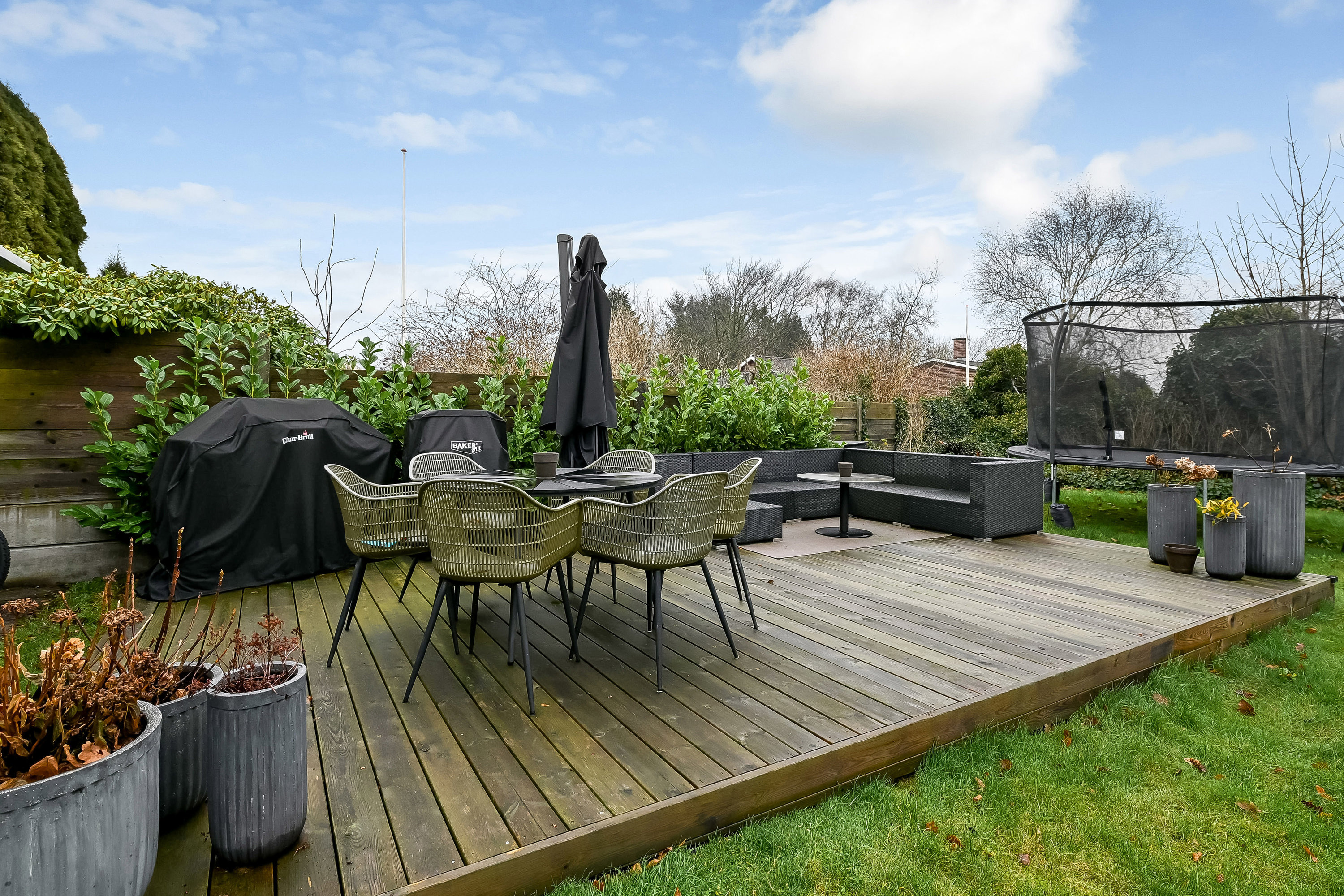 Fremhævet terrasse billede i fuldskærmstilstand. Billede af Troldholmvej 4, Vrøgum, 6840 Oksbøl