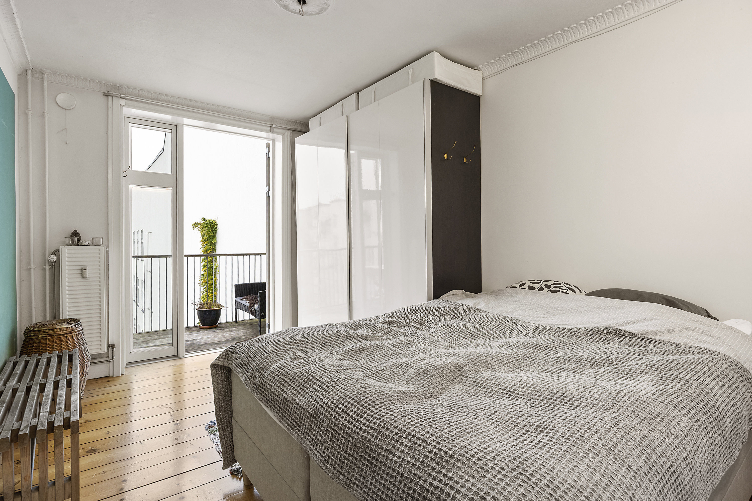 Fremhævet soveværelse billede i fuldskærmstilstand. Billede af Nørre Søgade 45, 4. th., 1370 København K