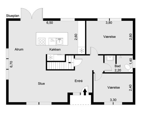 Plantegninger billede af Birkevej 8, Thorning, 8620 Kjellerup