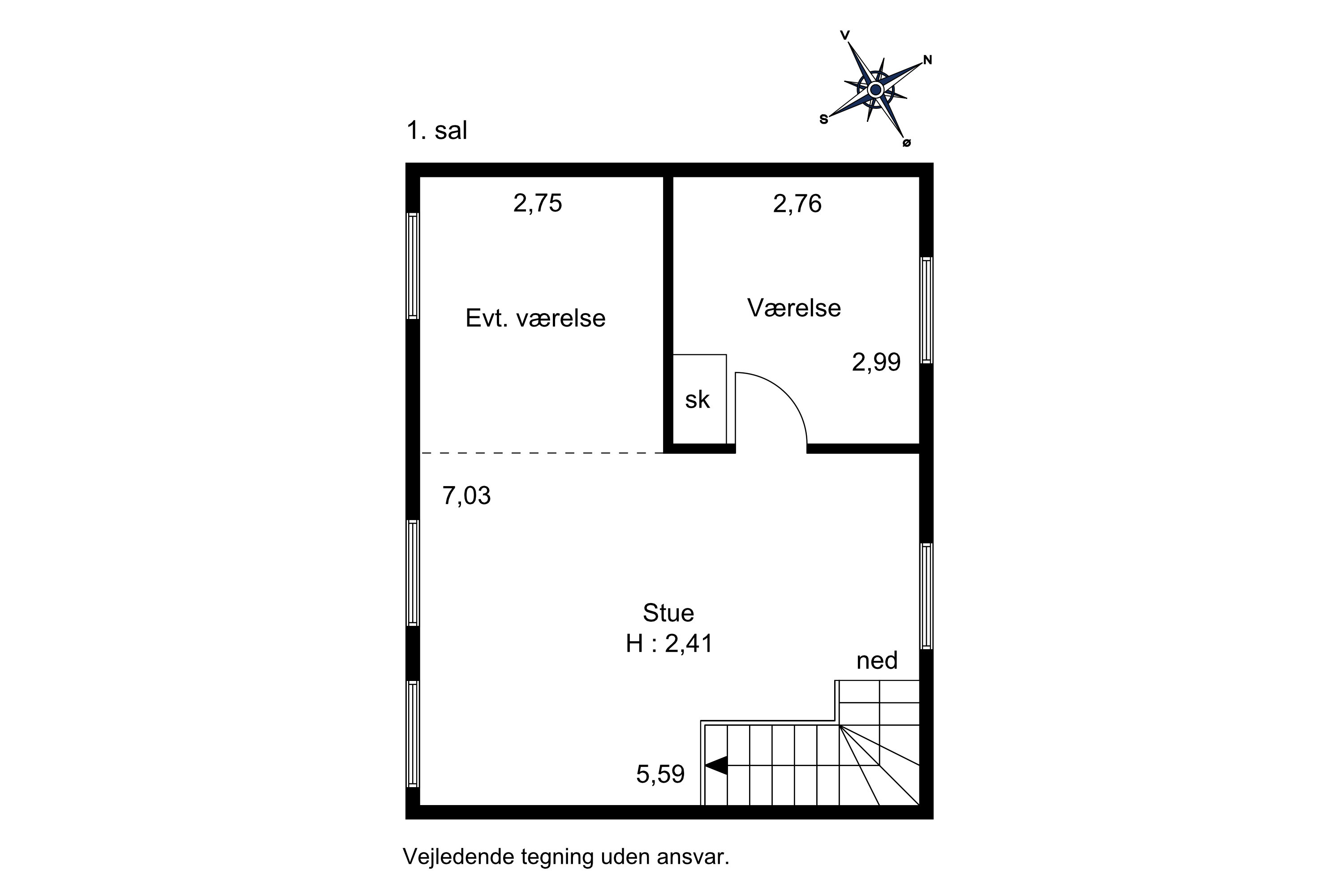 Plantegninger billede af Thorsgade 3, 8700 Horsens