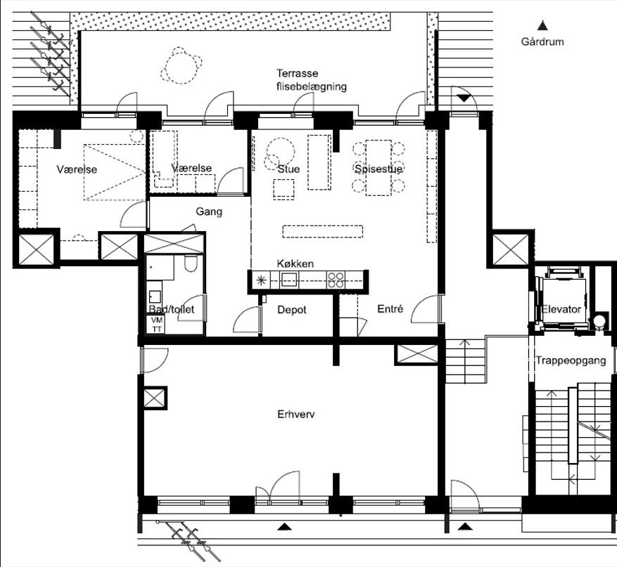 Plantegninger billede af Gammel Køge Landevej 22T, st.., 2500 Valby