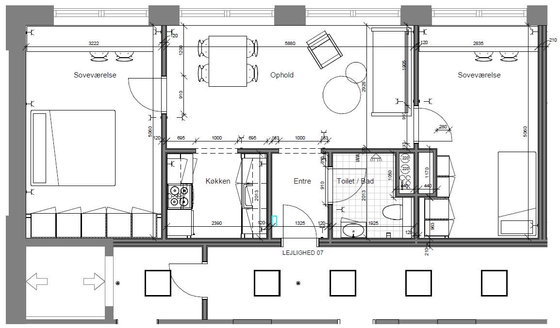 Plantegninger billede af Rytterkasernen 1, 1. 1., 5000 Odense C