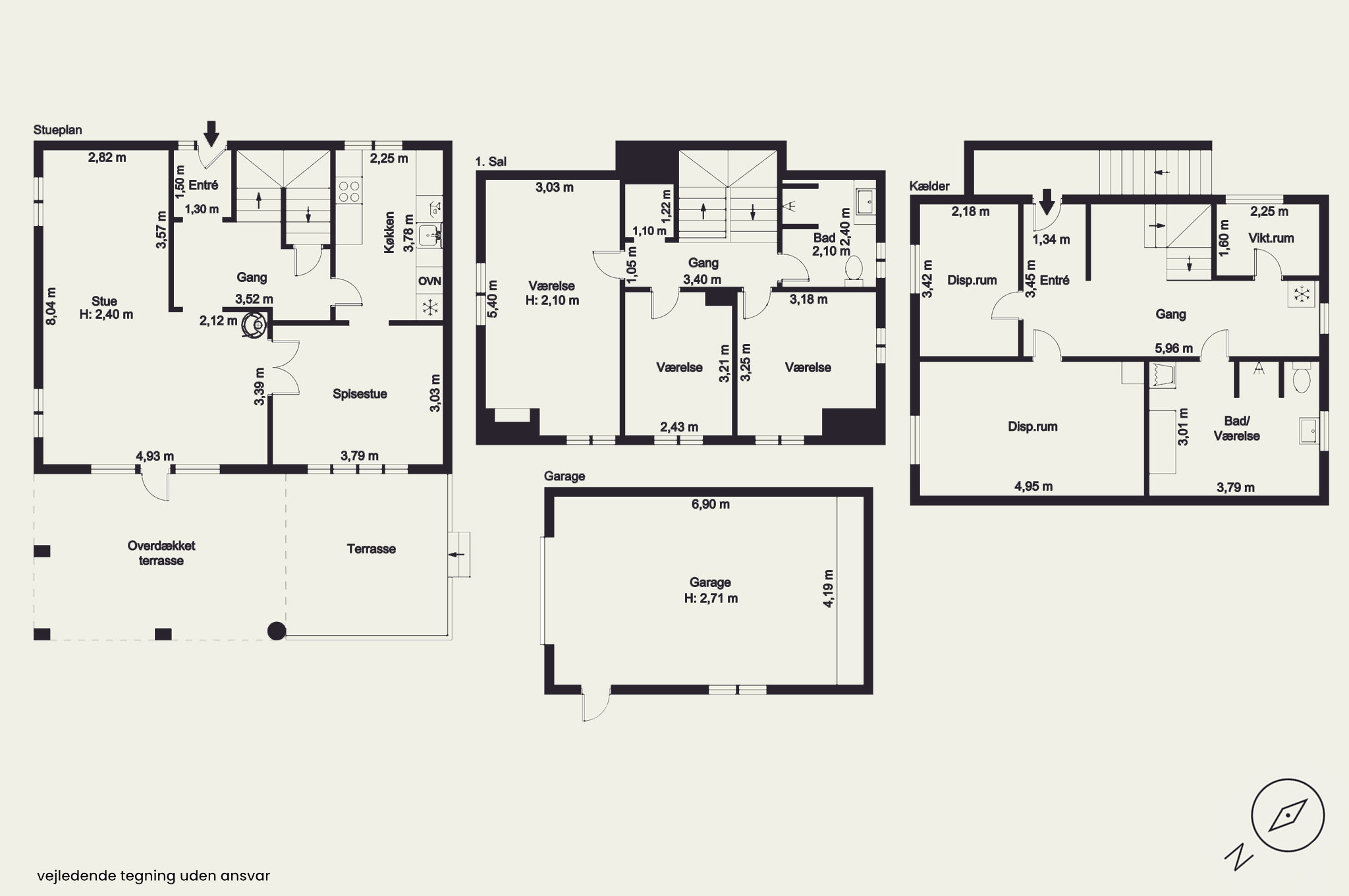 Plantegninger billede af Hulebækvej 4, 3320 Skævinge