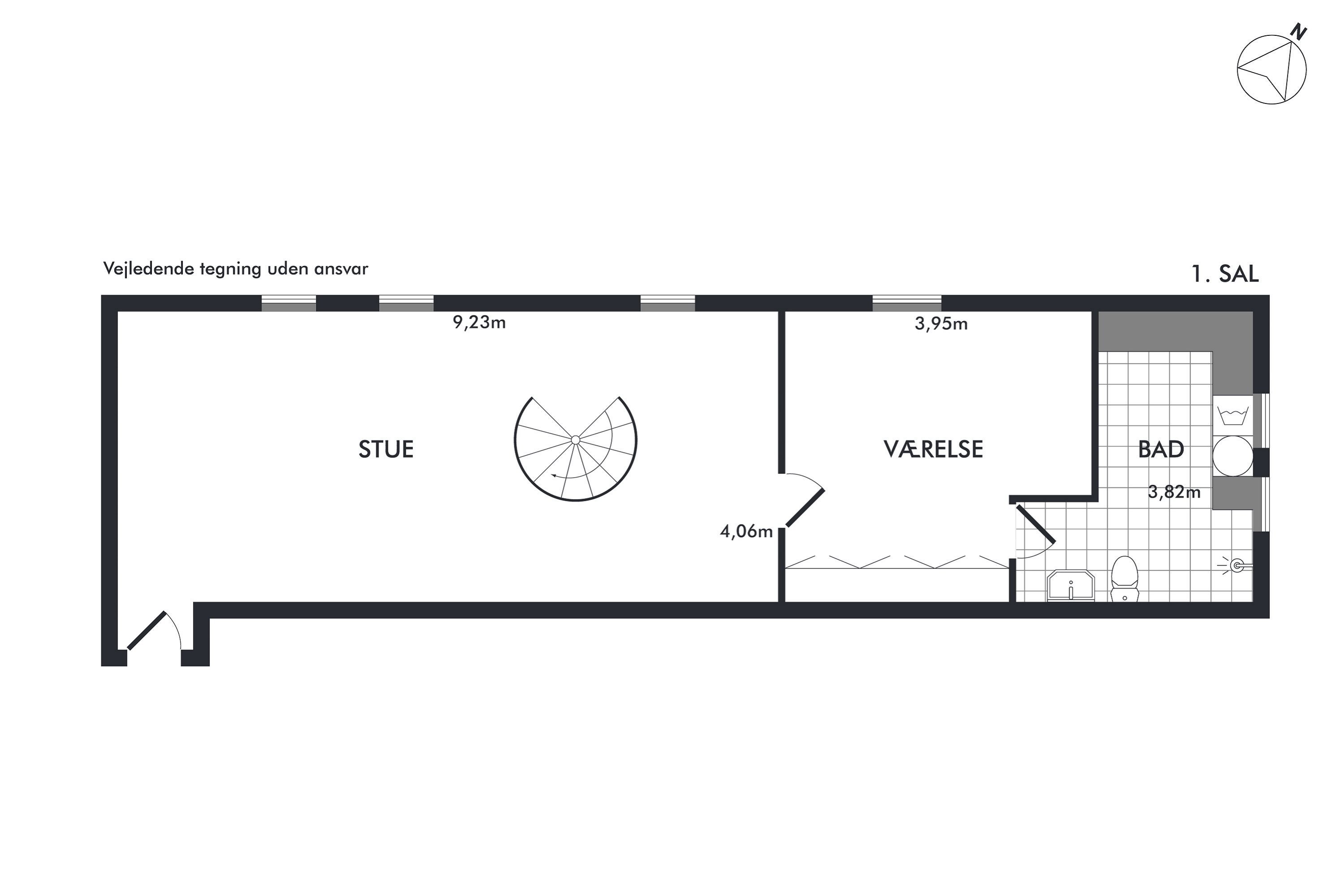 Plantegninger billede af Jakob Skomager Vej 1, 1. th., Hasseris, 9000 Aalborg