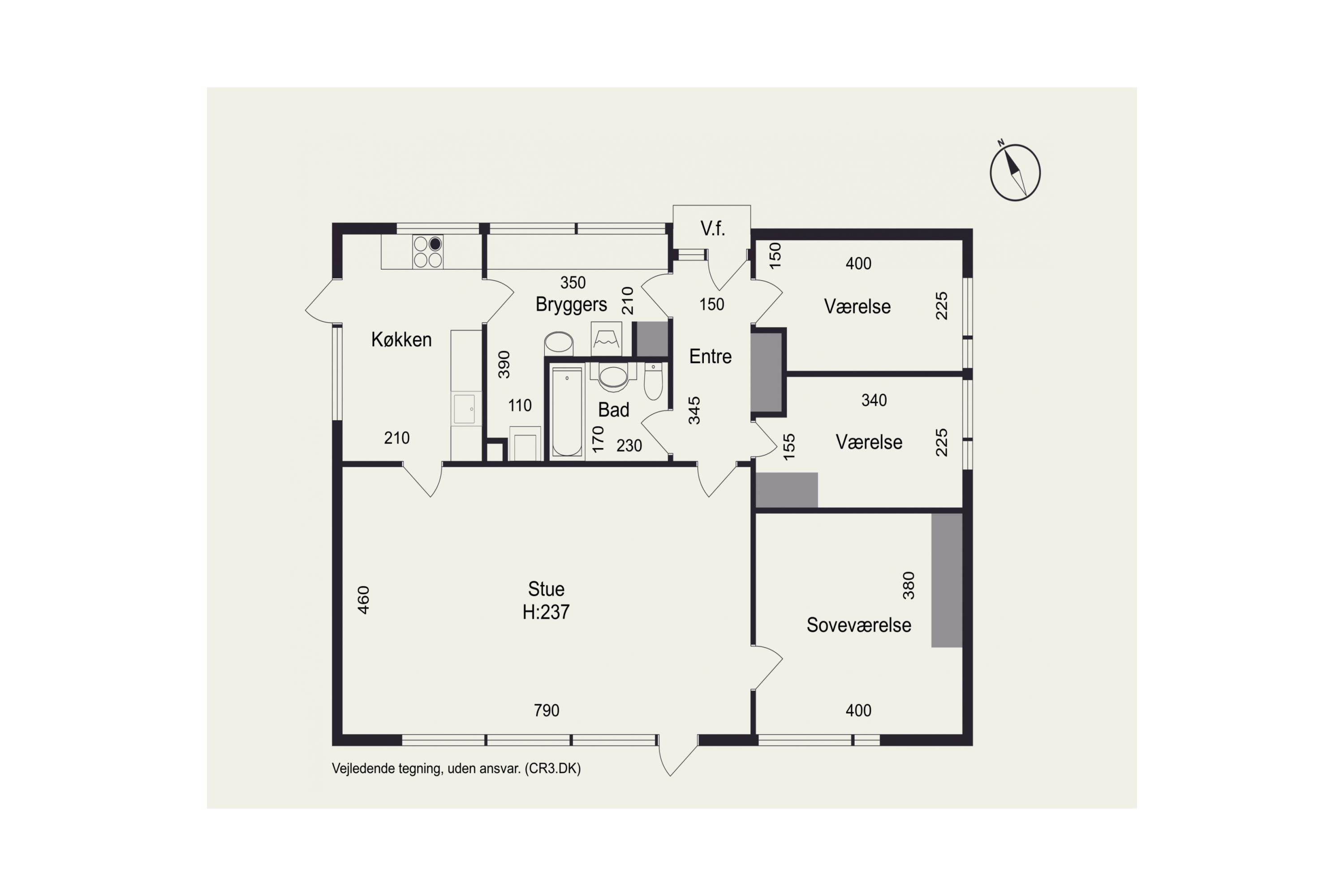 Plantegninger billede af Stormly 17, Hareskov, 3500 Værløse