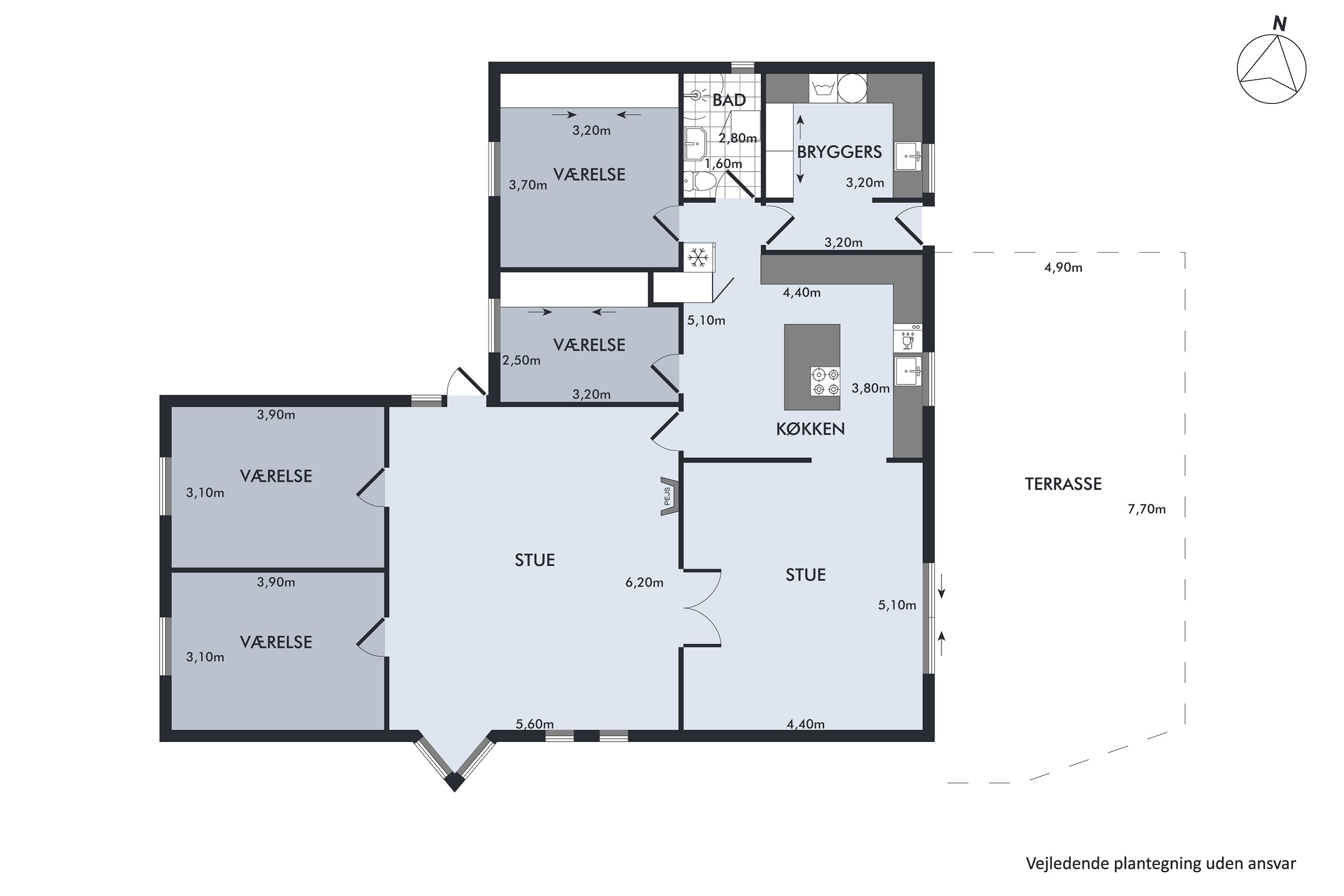 Plantegninger billede af Kielgårdsvej 5, Horne, 9850 Hirtshals