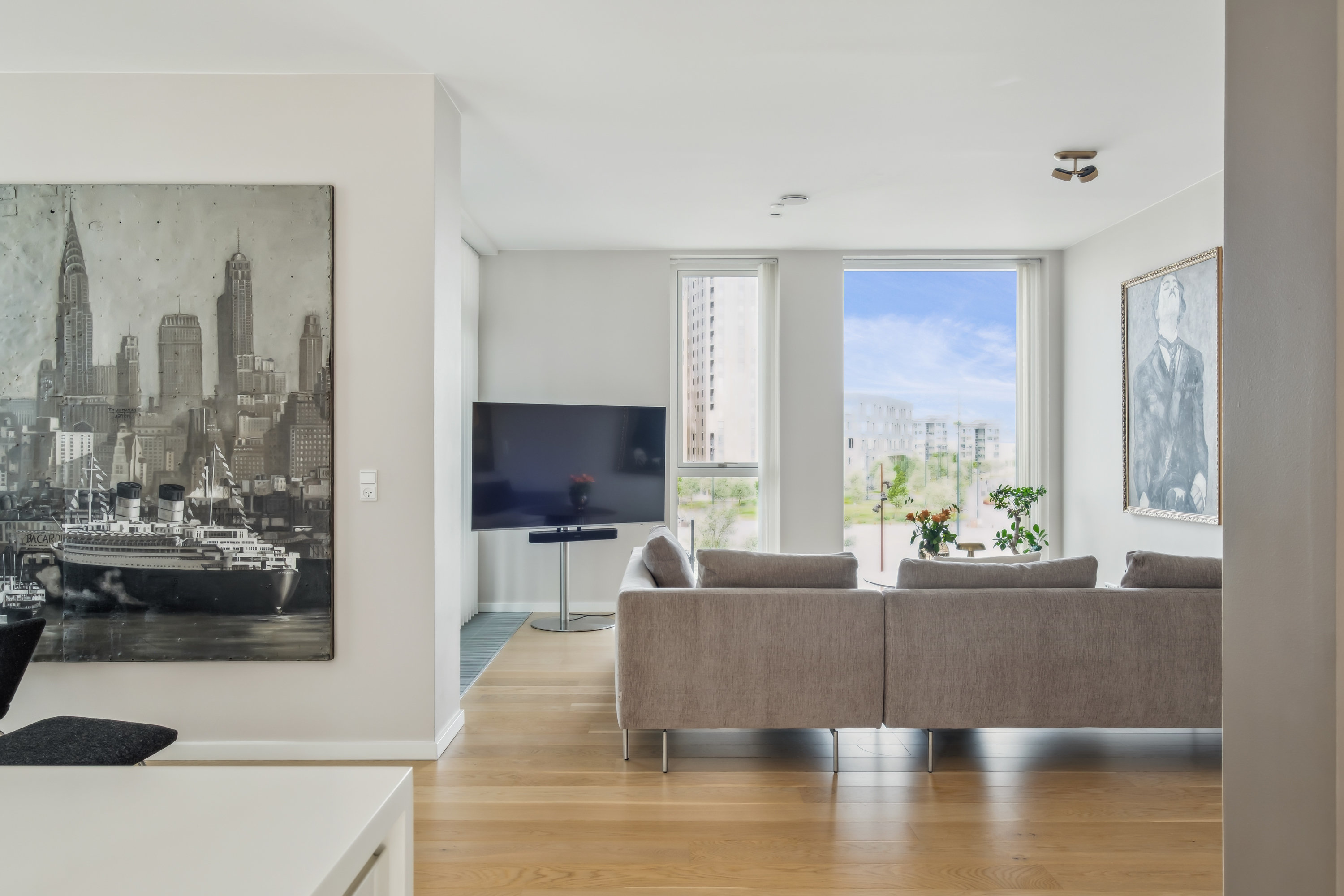 Fremhævet stue billede i fuldskærmstilstand. Billede af Østre Havnegade 52, 2. th., 9000 Aalborg