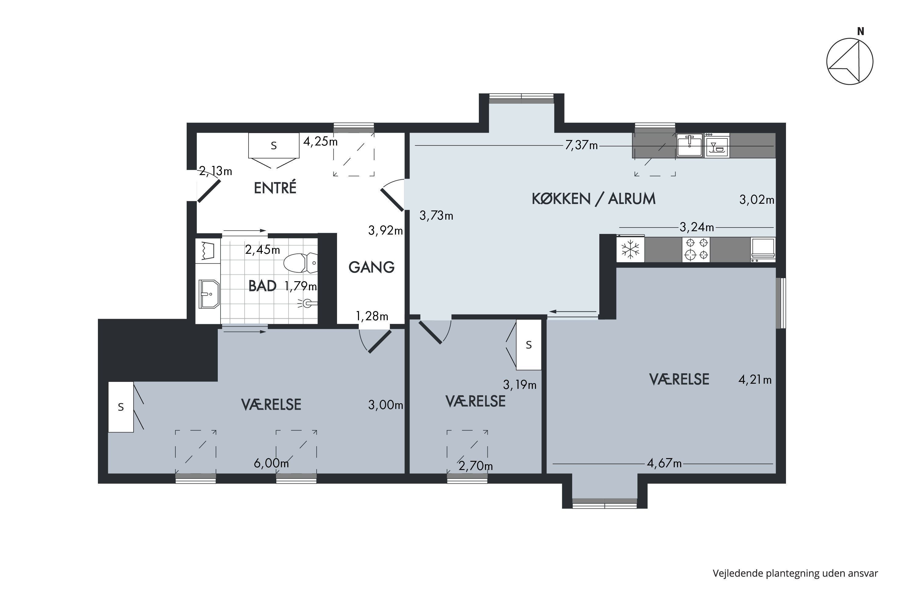 Fremhævet  billede i fuldskærmstilstand. Billede af Filosofhaven 6, 2. 107., 5000 Odense C