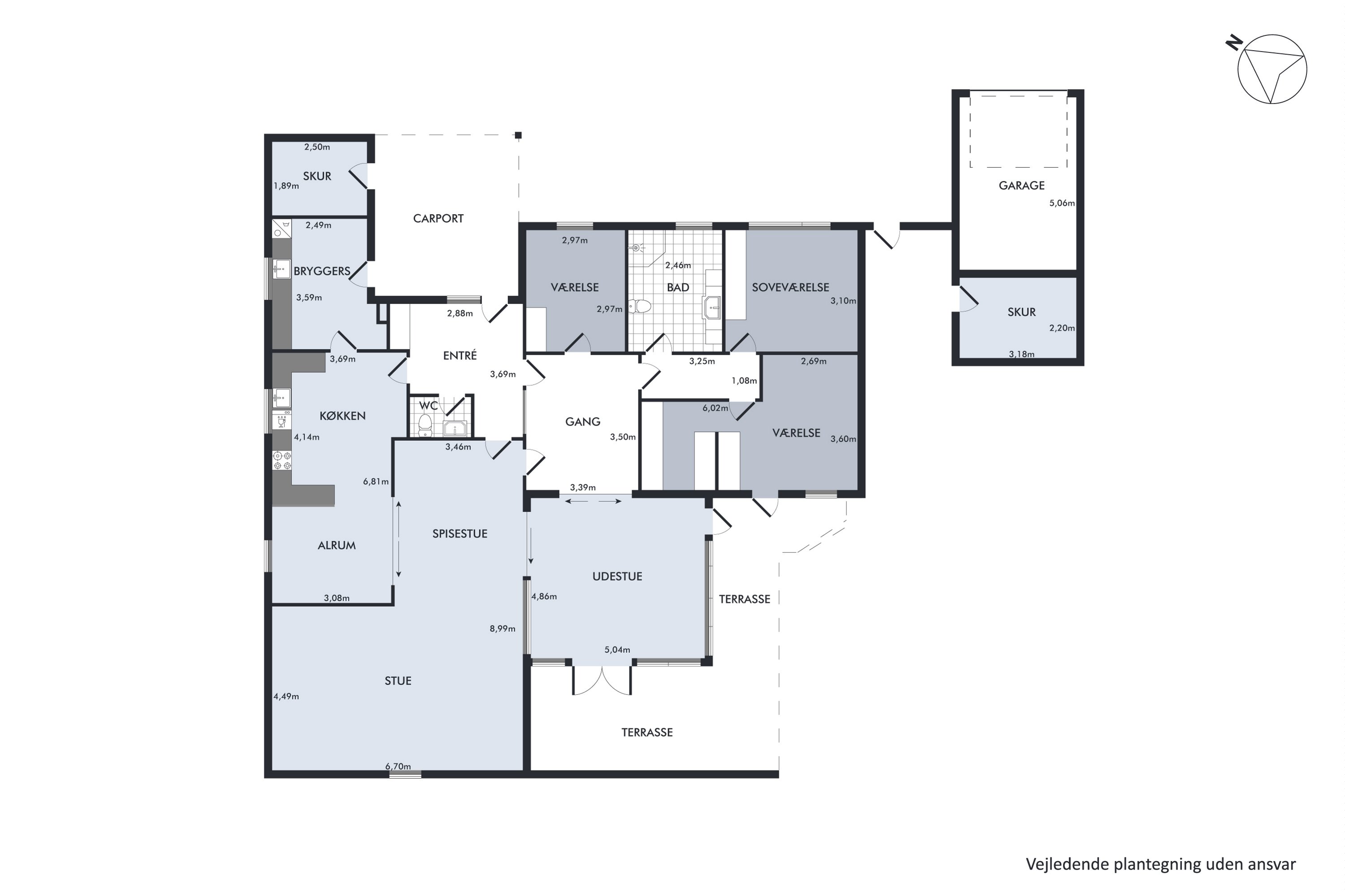 Plantegninger billede af Søren Toftsvej 12, 9850 Hirtshals