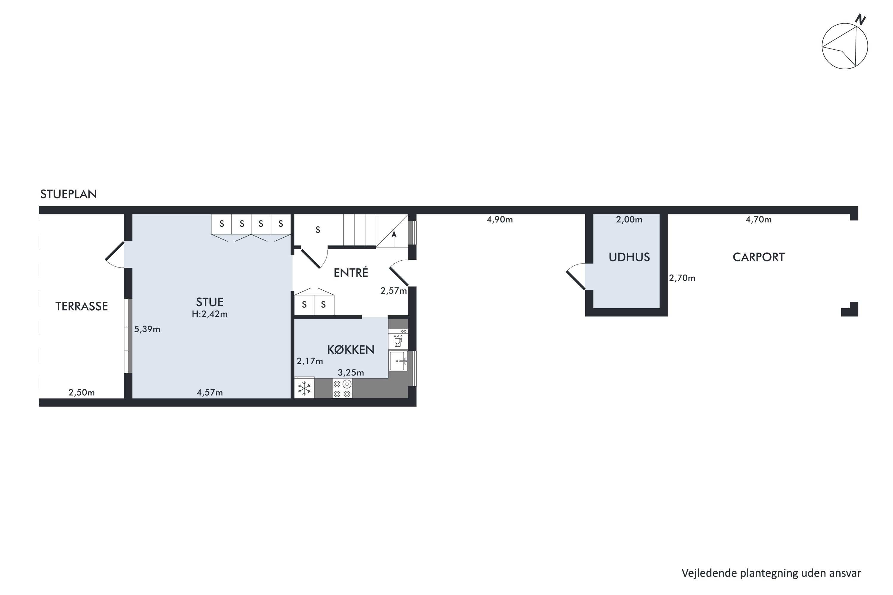 Plantegninger billede af Tusborgvej 14, 9310 Vodskov