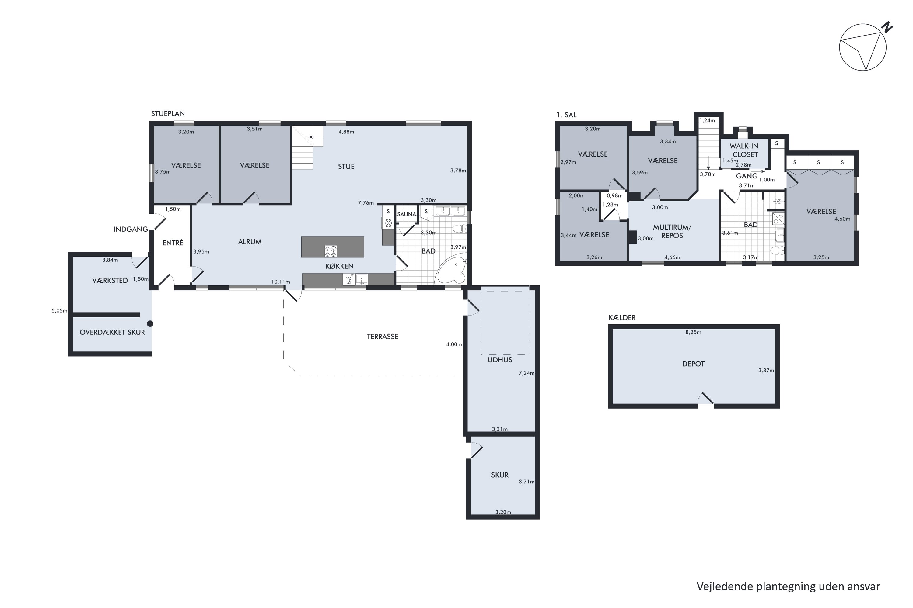 Plantegninger billede af Tværstien 8, 8870 Langå