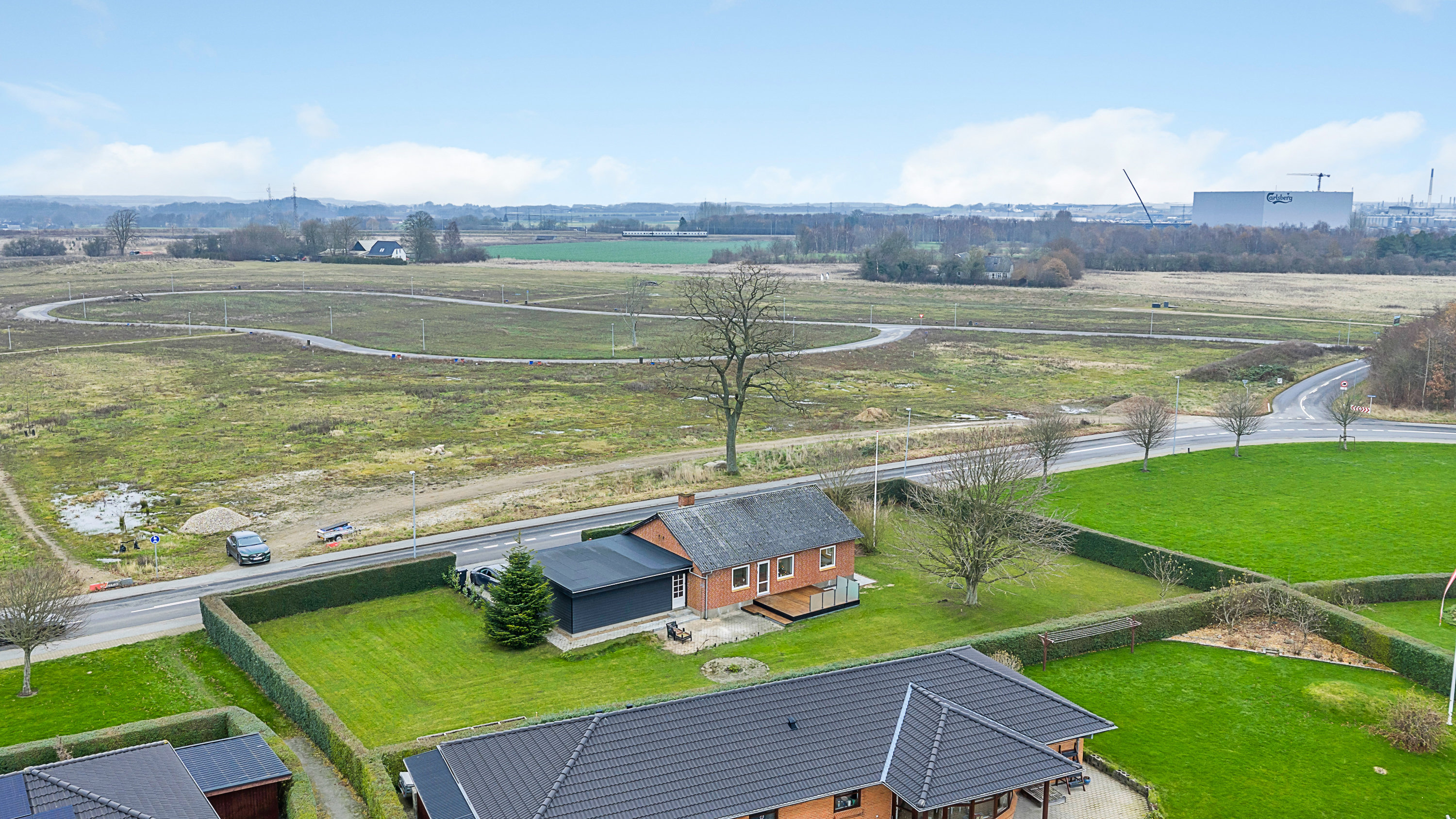 Miniaturebillede 2: luftfoto. Billede af Bredstrupvej 49, 7000 Fredericia