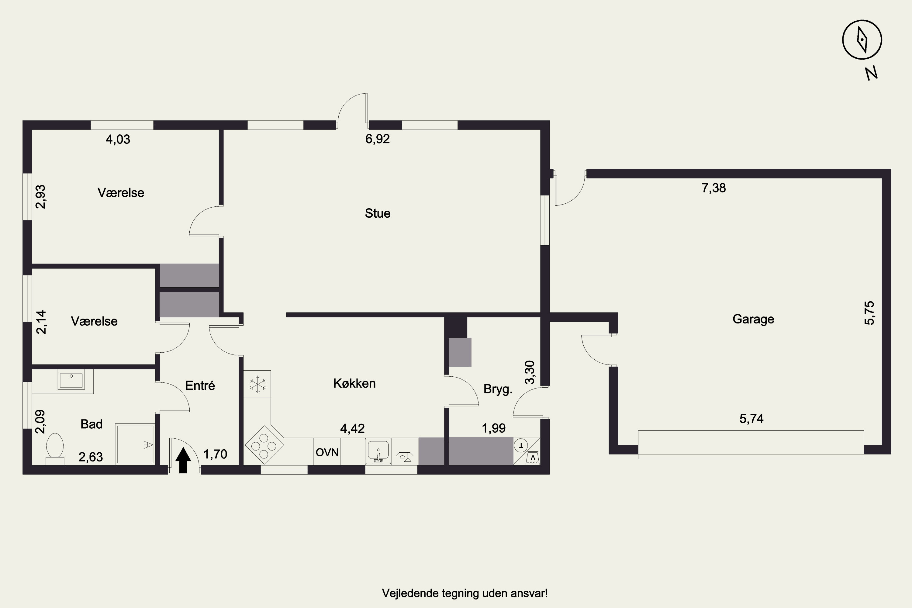 Plantegninger billede af Bredstrupvej 49, 7000 Fredericia