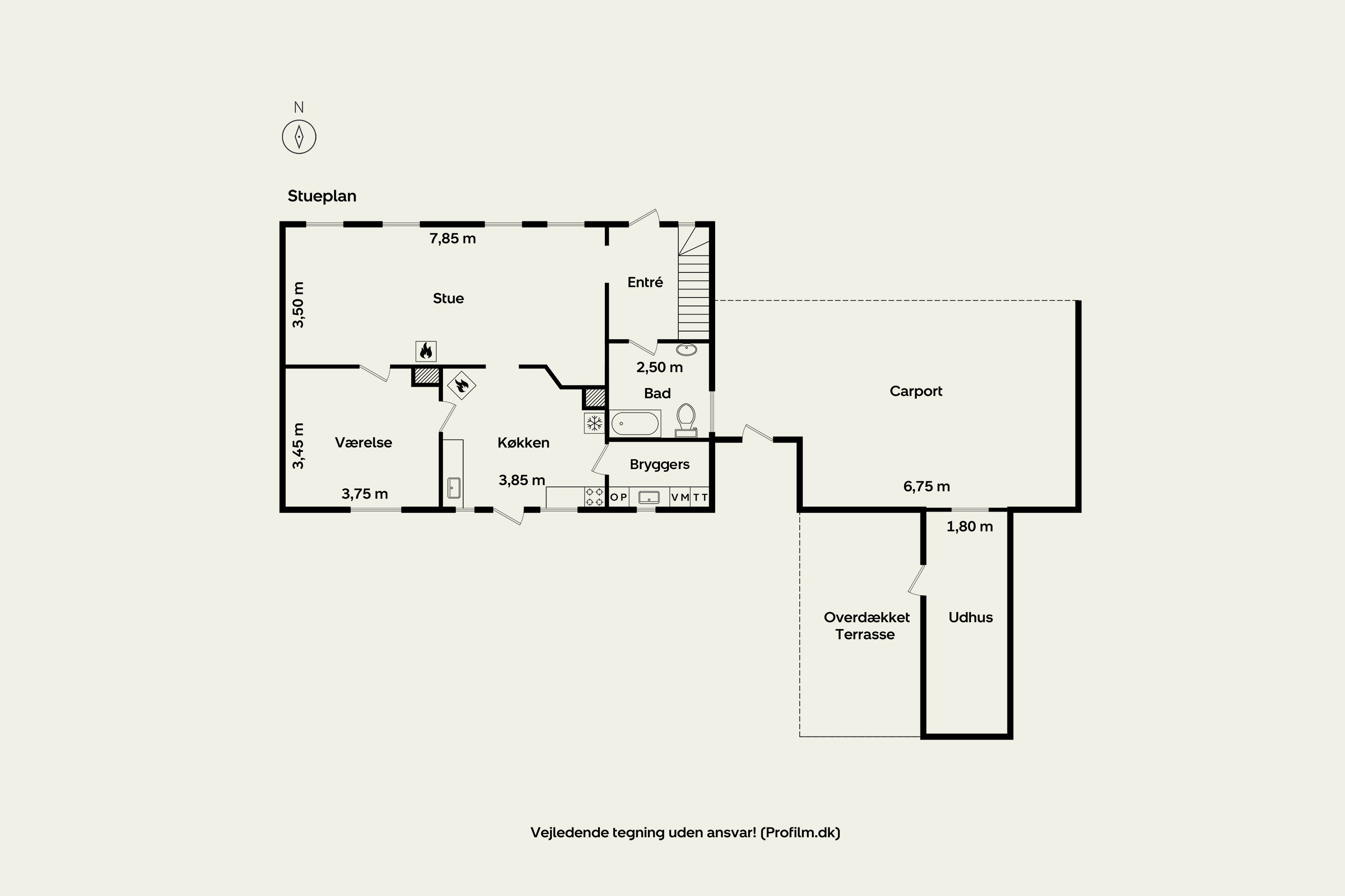 Plantegninger billede af Tystrupvej 8, Tystrup, 4250 Fuglebjerg