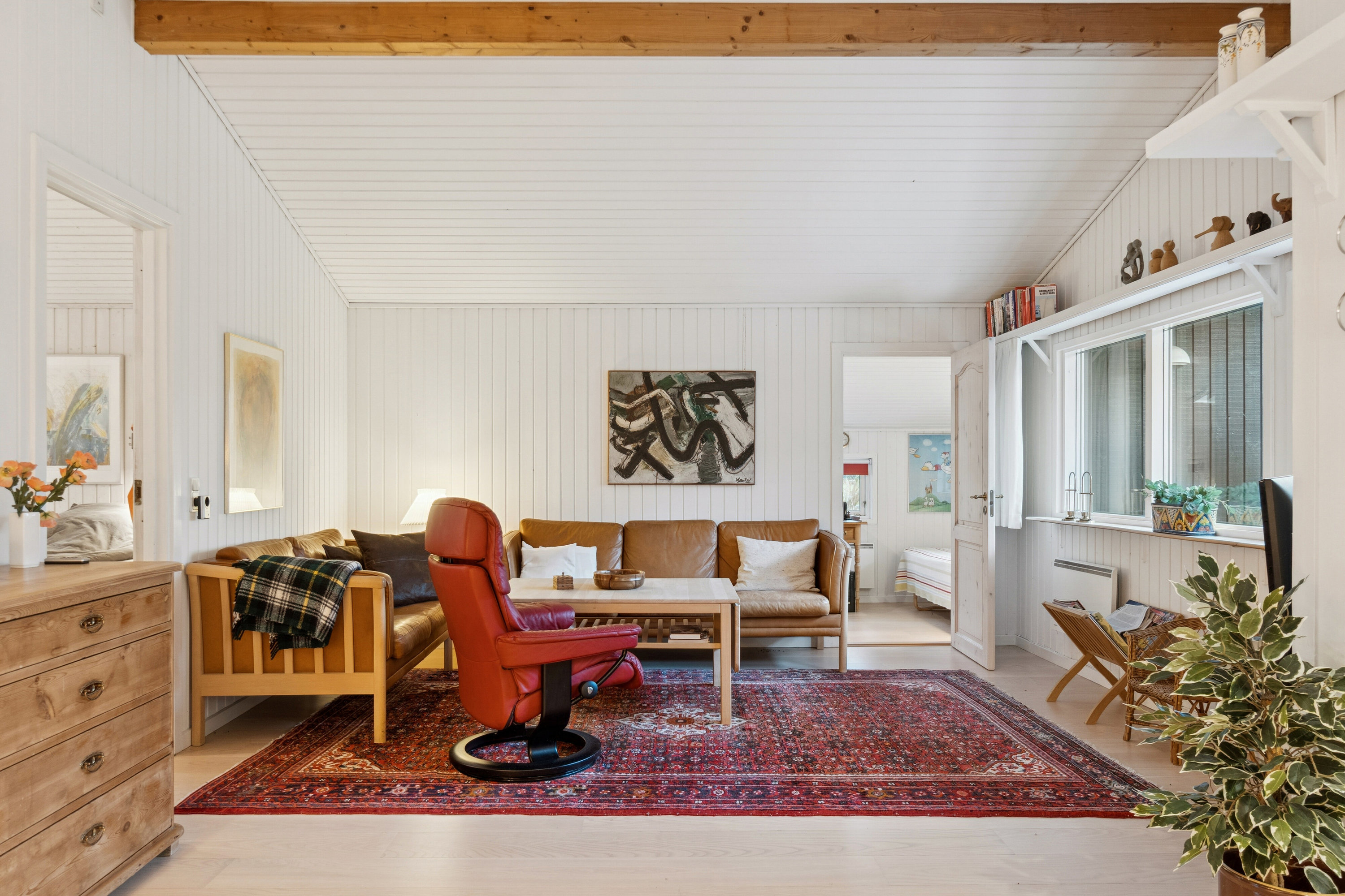 Fremhævet stue billede i fuldskærmstilstand. Billede af Lillerisvænget 6, Bildsø, 4200 Slagelse