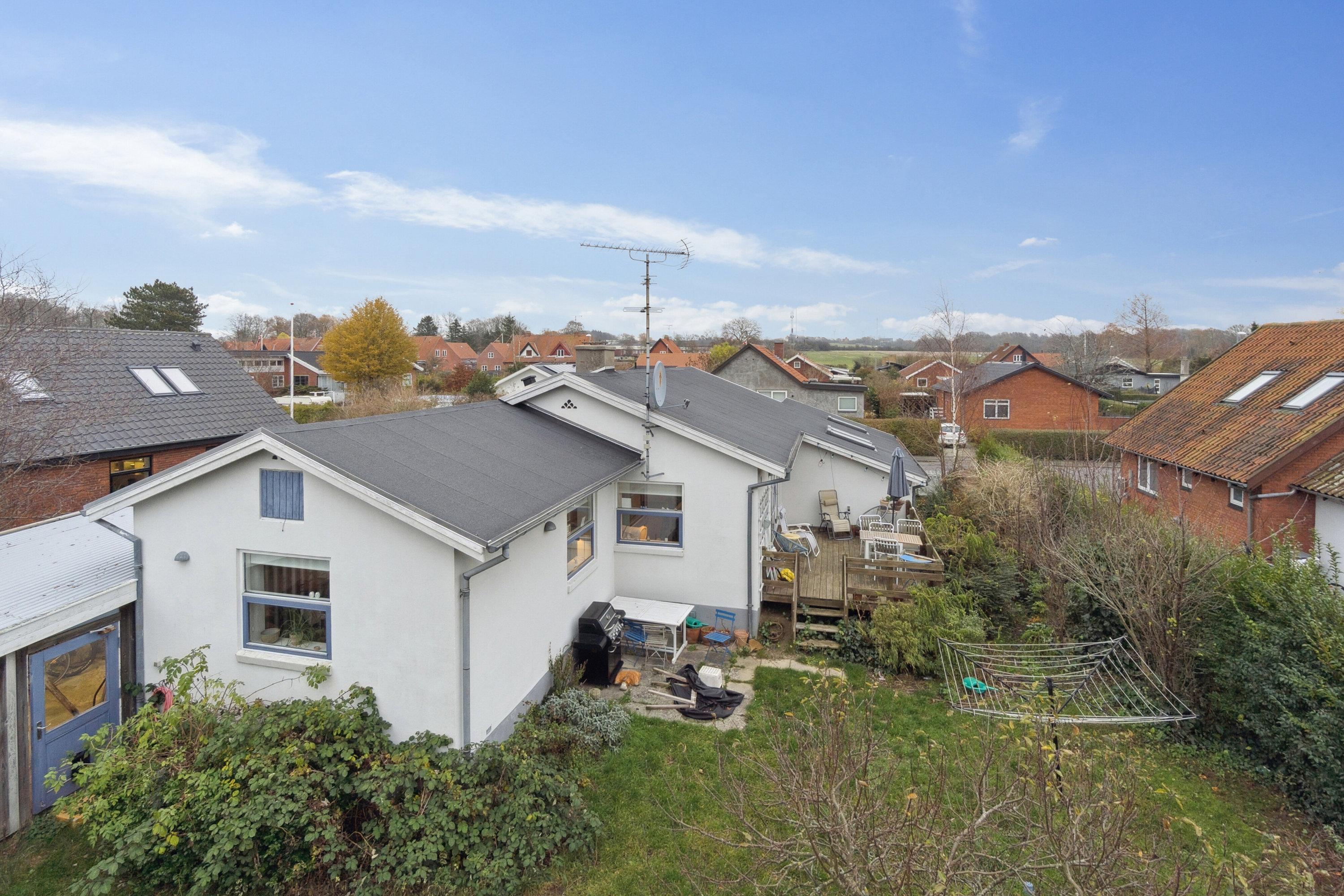 Fremhævet luftfoto billede i fuldskærmstilstand. Billede af Sandflugtsvej 20, Rønne, 3700 Rønne