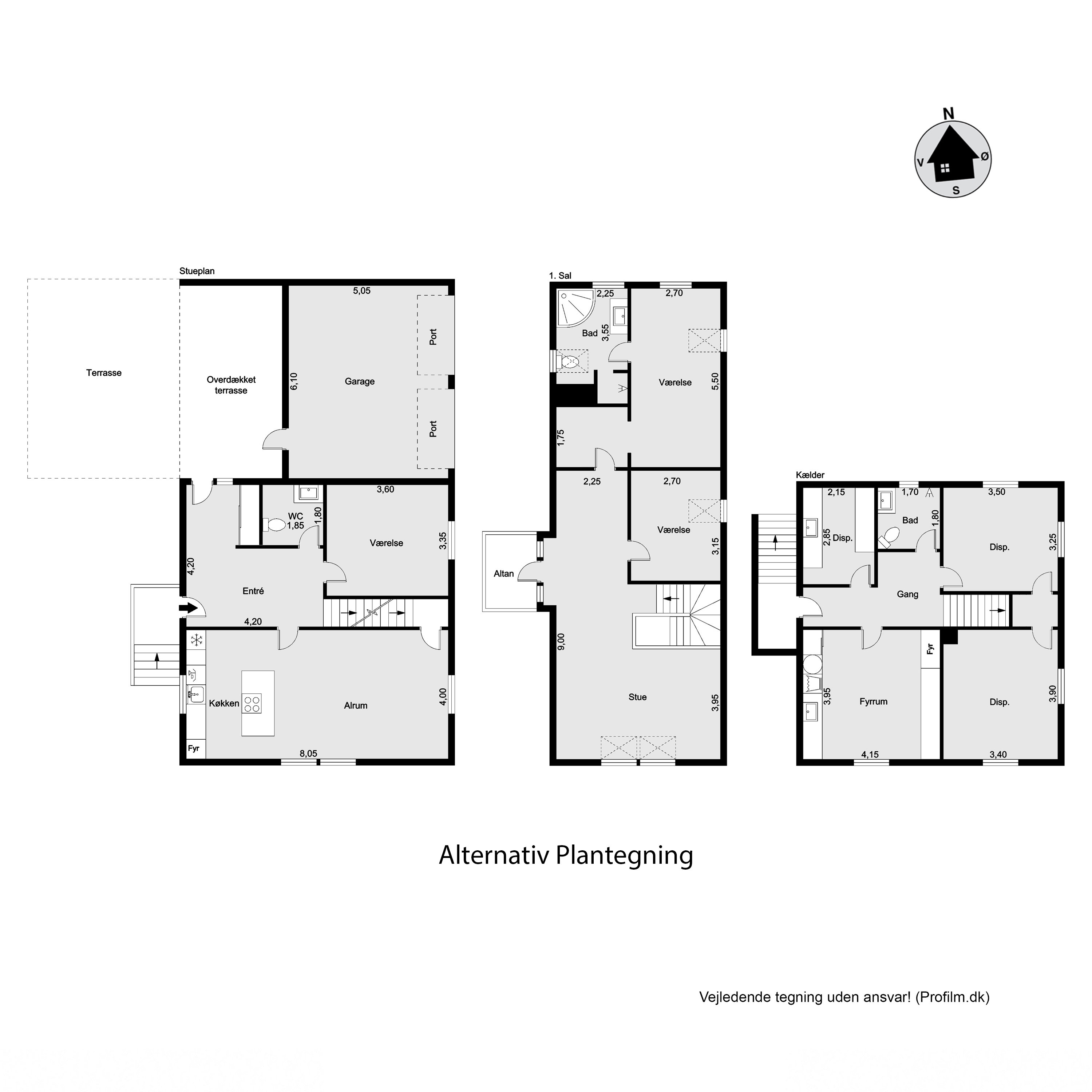 Plantegninger billede af Falkenborgvej 9, 3600 Frederikssund