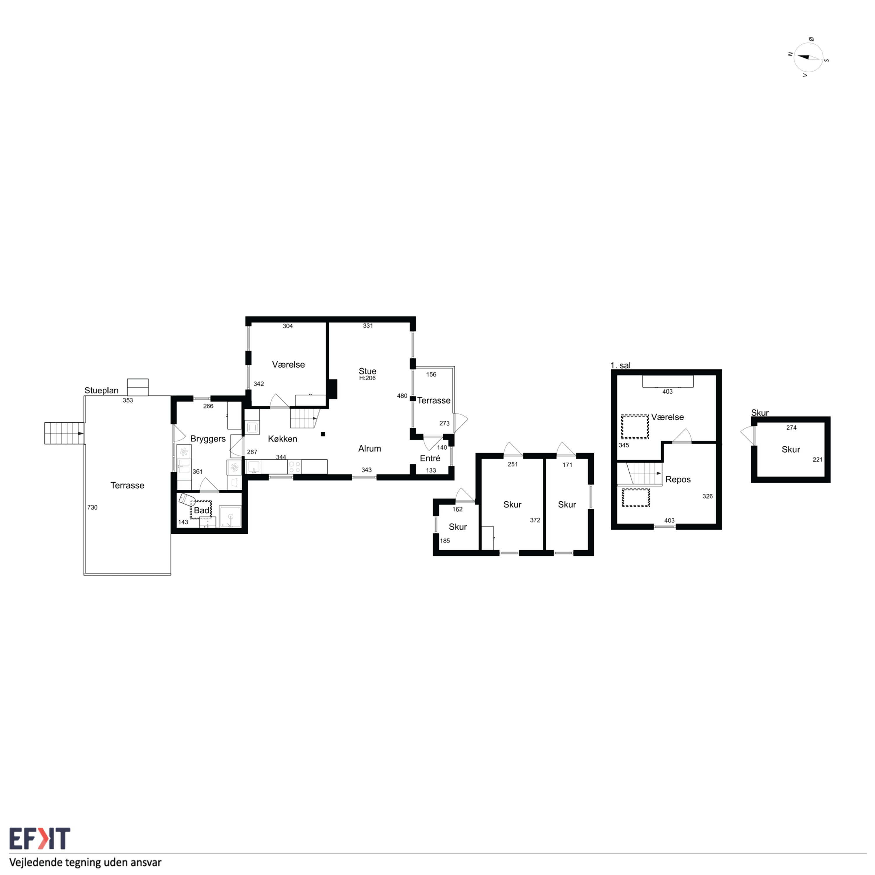 Plantegninger billede af Strandgade 12, 5935 Bagenkop
