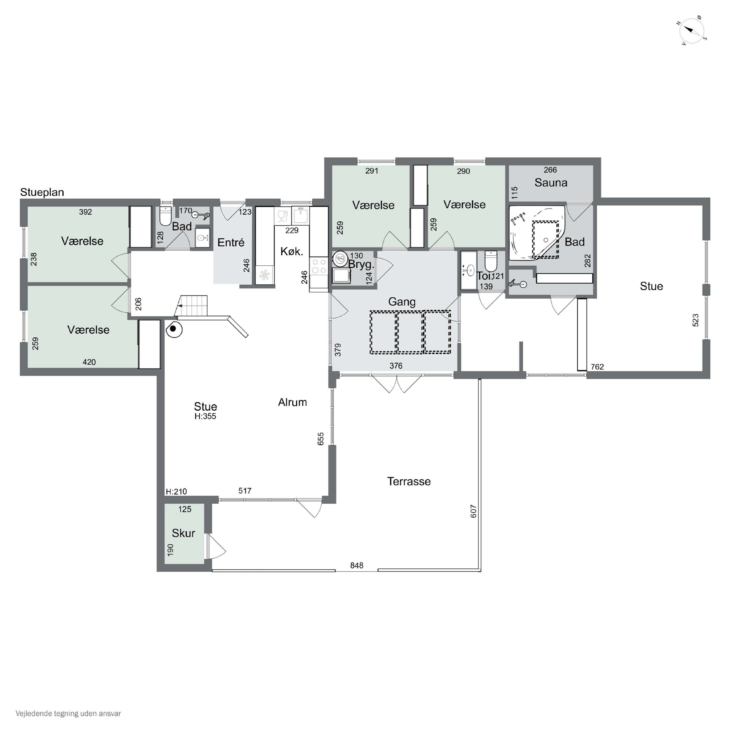 Plantegninger billede af Boesvej 3, Pedersker, 3720 Aakirkeby