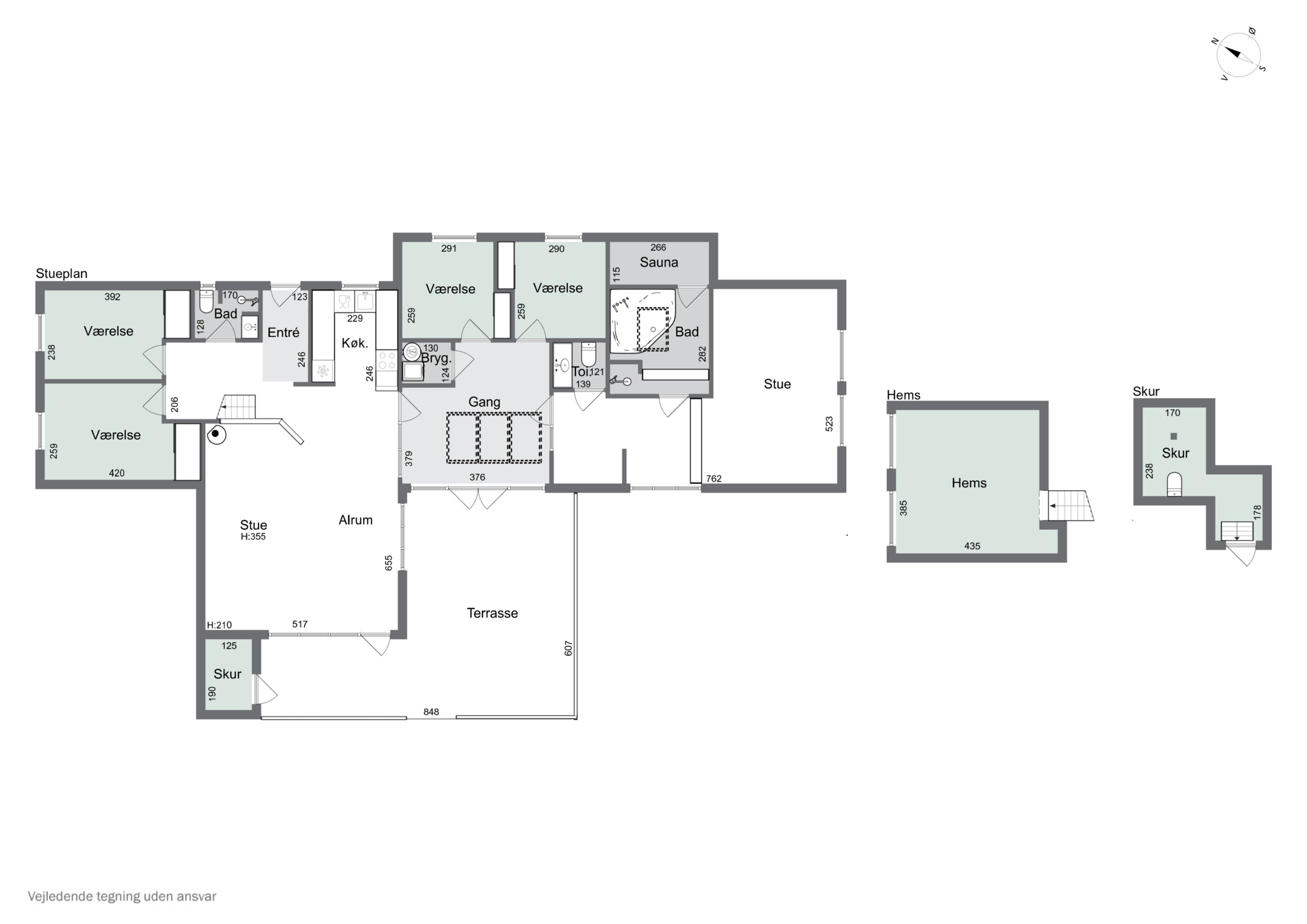 Plantegninger billede af Boesvej 3, Pedersker, 3720 Aakirkeby
