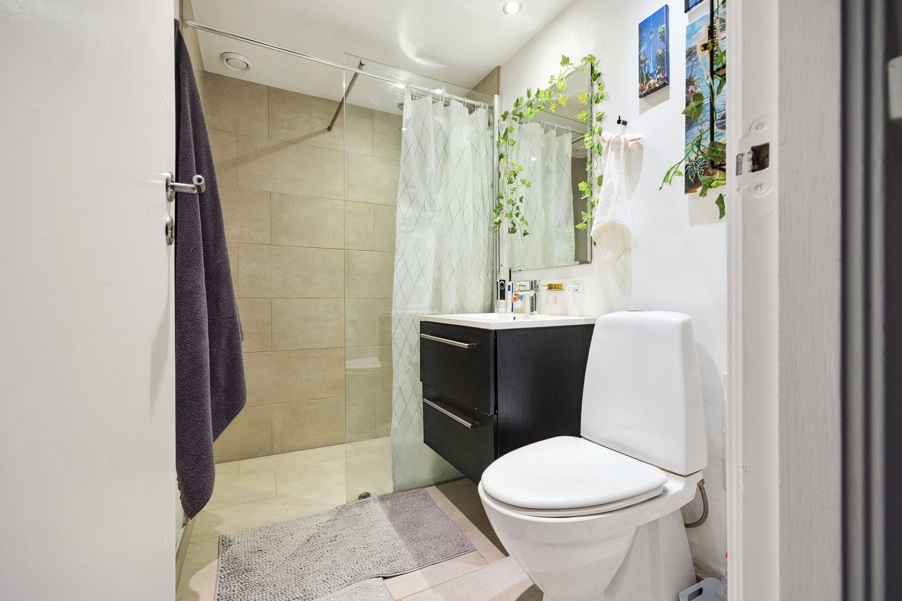 Fremhævet badeværelse billede i fuldskærmstilstand. Billede af Roskildevej 55, 3. 313., 2000 Frederiksberg