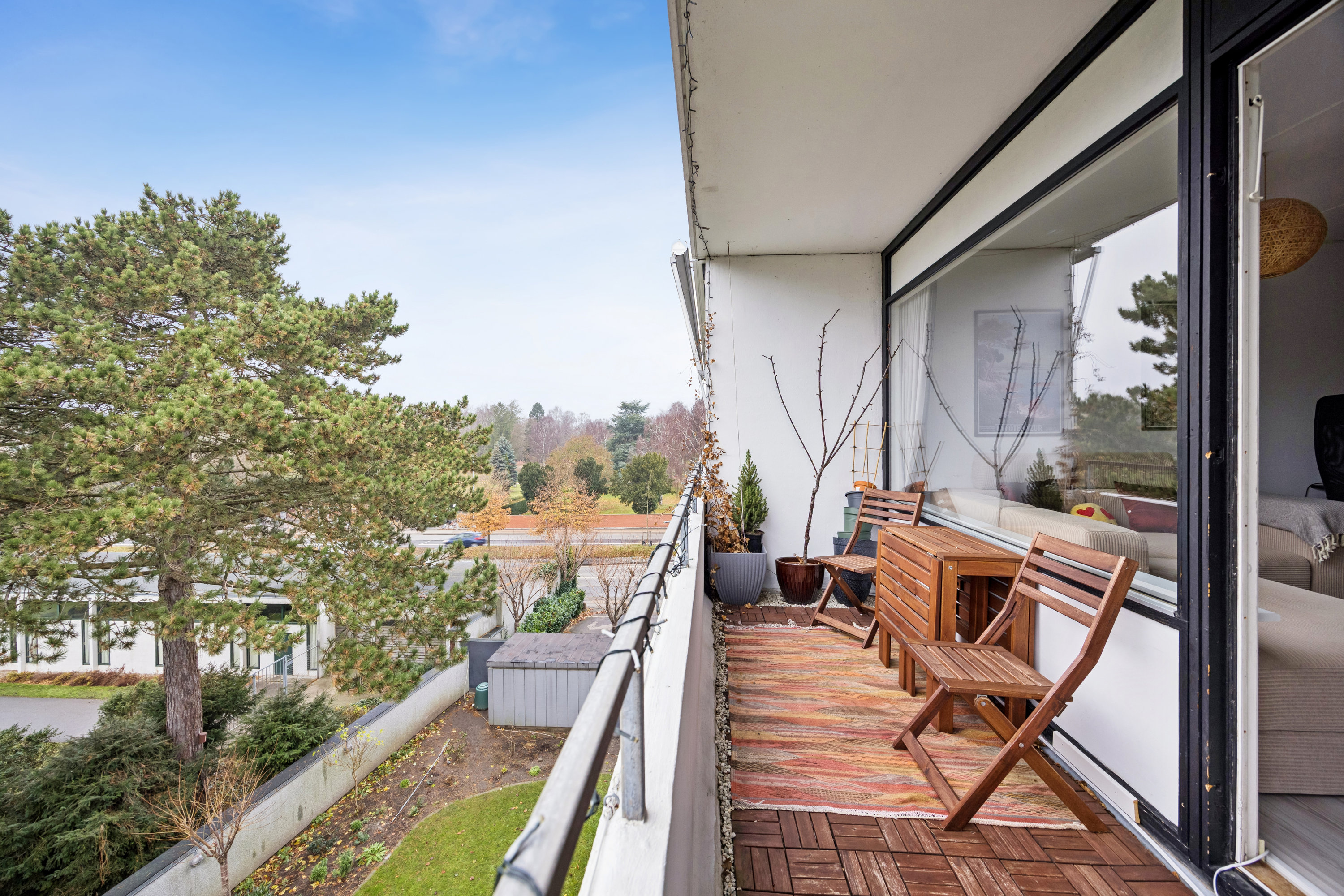 Fremhævet altan billede i fuldskærmstilstand. Billede af Roskildevej 55, 3. 313., 2000 Frederiksberg