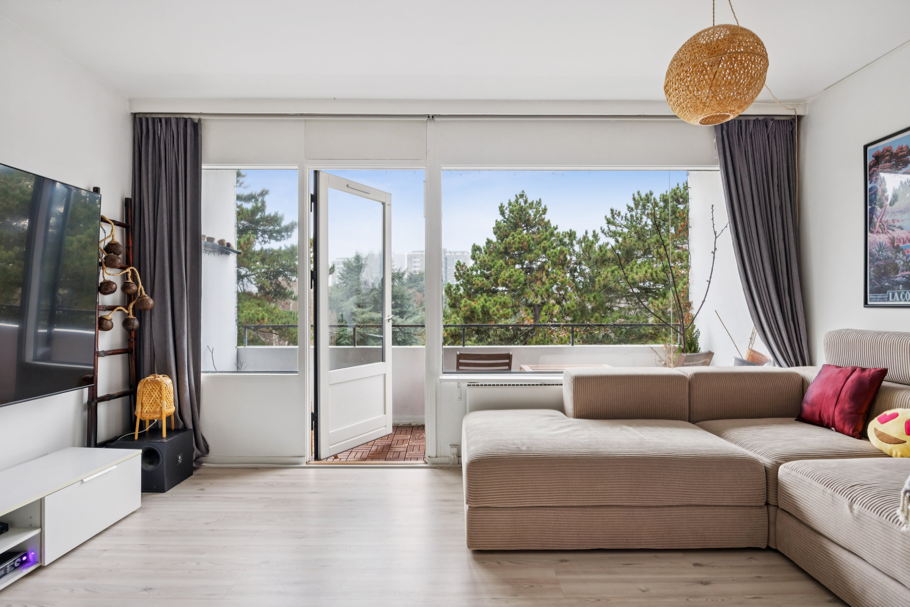 Fremhævet stue billede i fuldskærmstilstand. Billede af Roskildevej 55, 3. 313., 2000 Frederiksberg