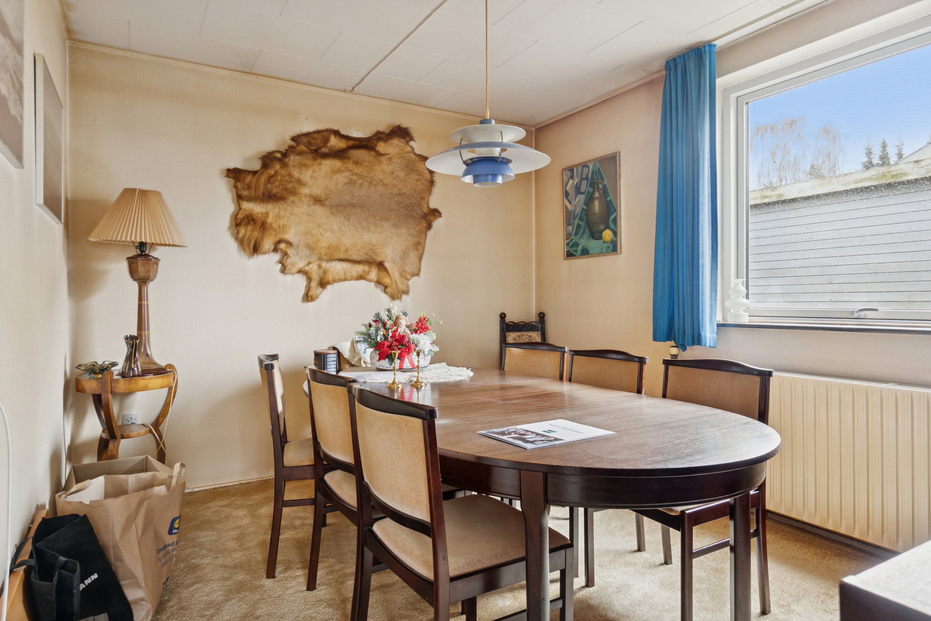 Fremhævet spisestue billede i fuldskærmstilstand. Billede af Pantholm 41, 4200 Slagelse